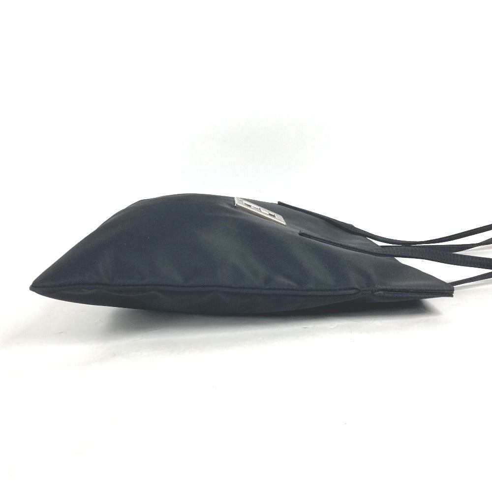 FENDI Shoulder Bag Nylon black vintage FF logo Women Used