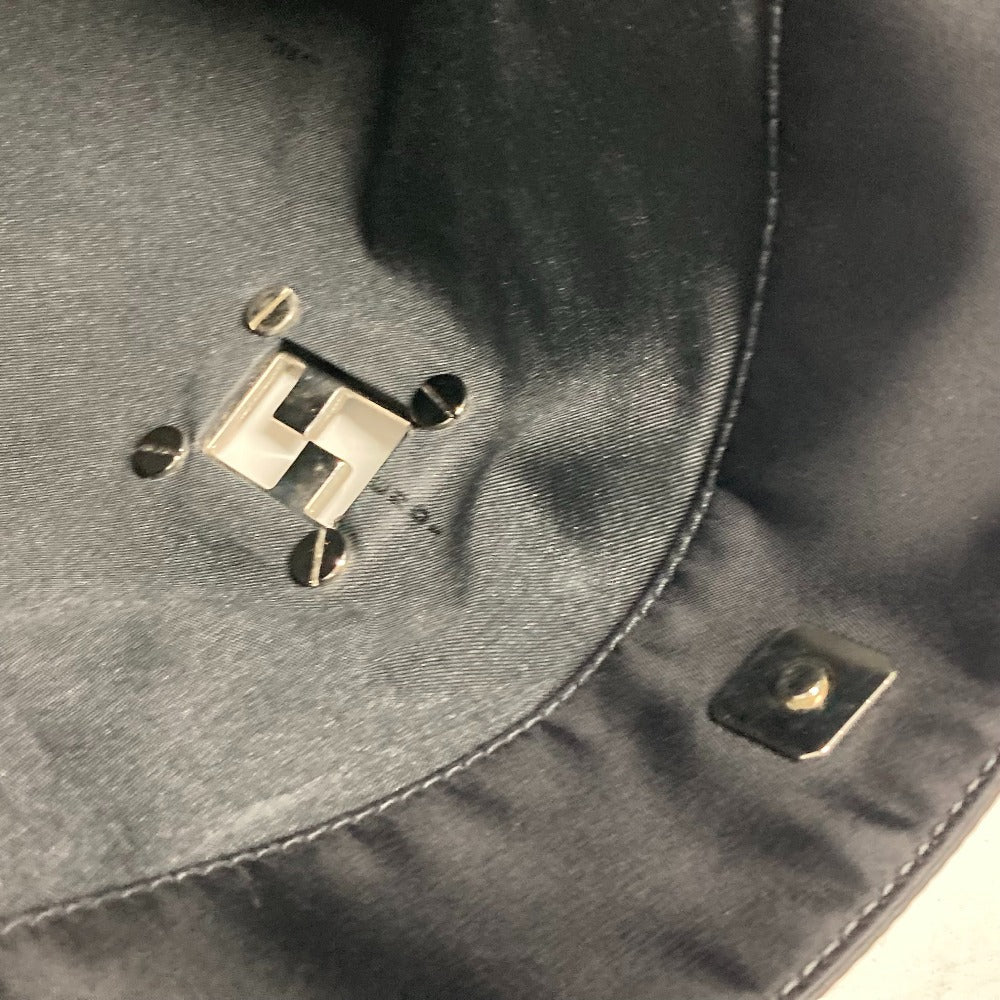 FENDI Shoulder Bag Nylon black vintage FF logo Women Used