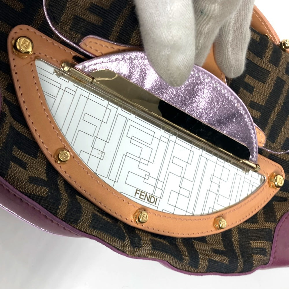 FENDI Handbag Canvas / leather Brown vintage Zucca logo Women Used