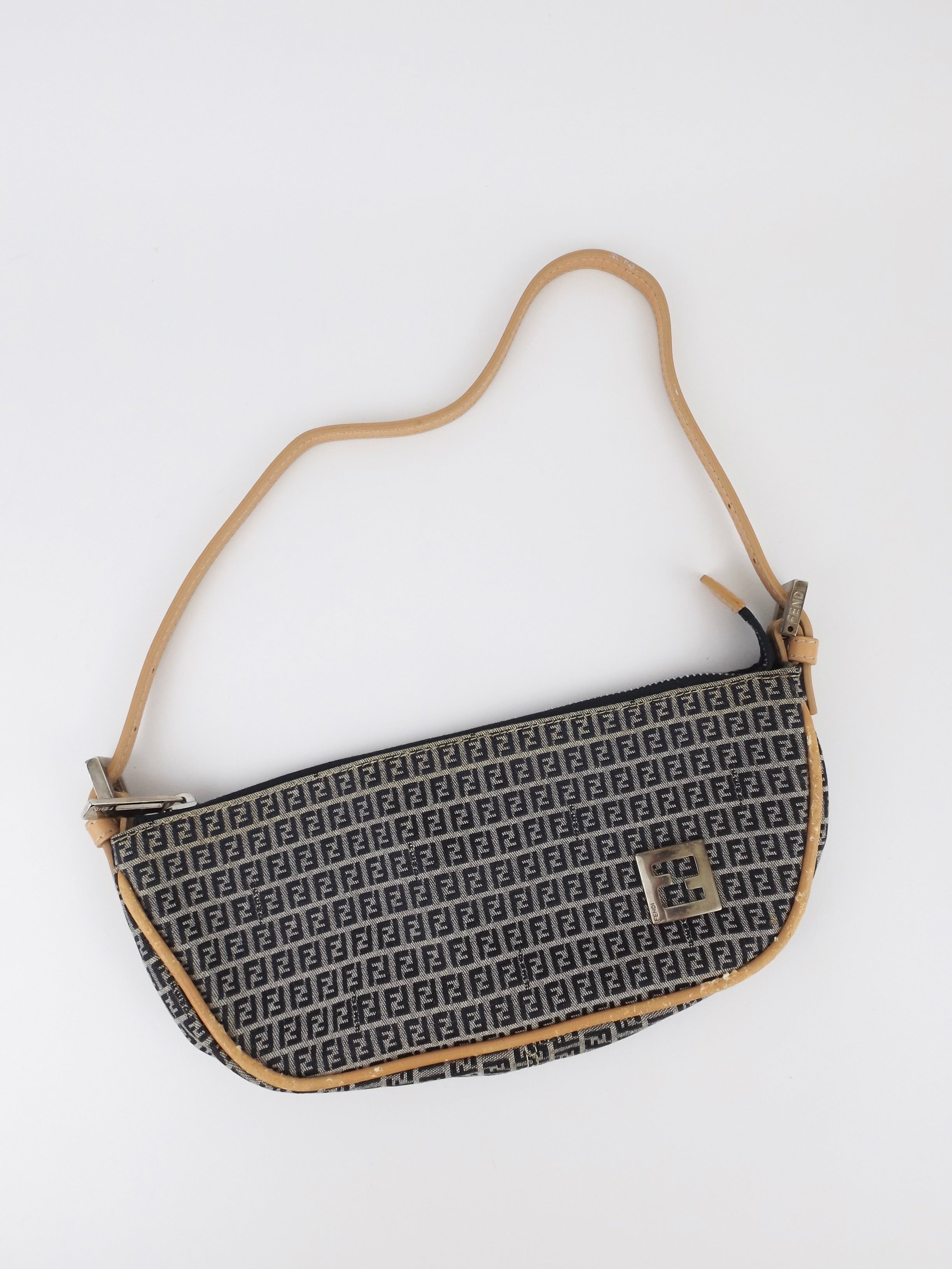 Vintage Fendi Zucca Mini Shoulder Bag