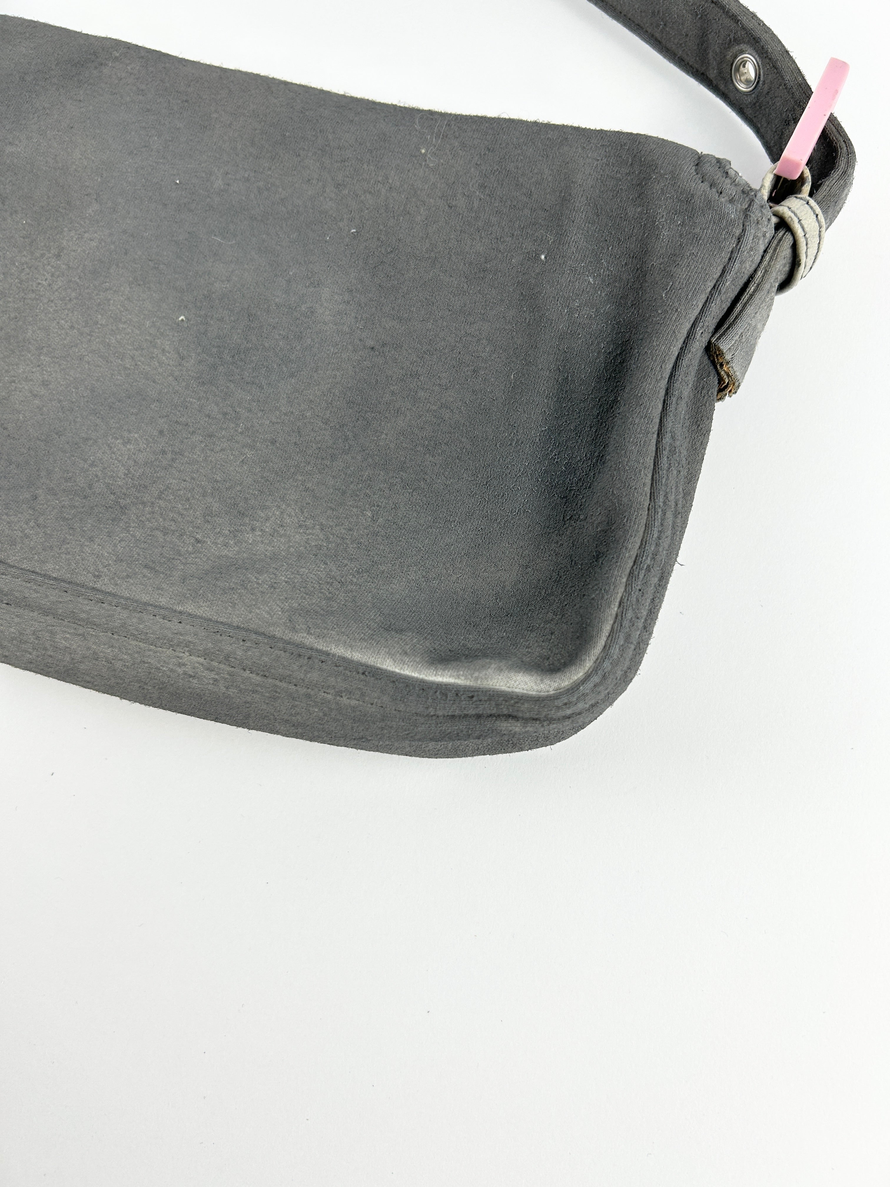 Vintage Fendi FF Jersey Cloth Baguette Shoulder Bag