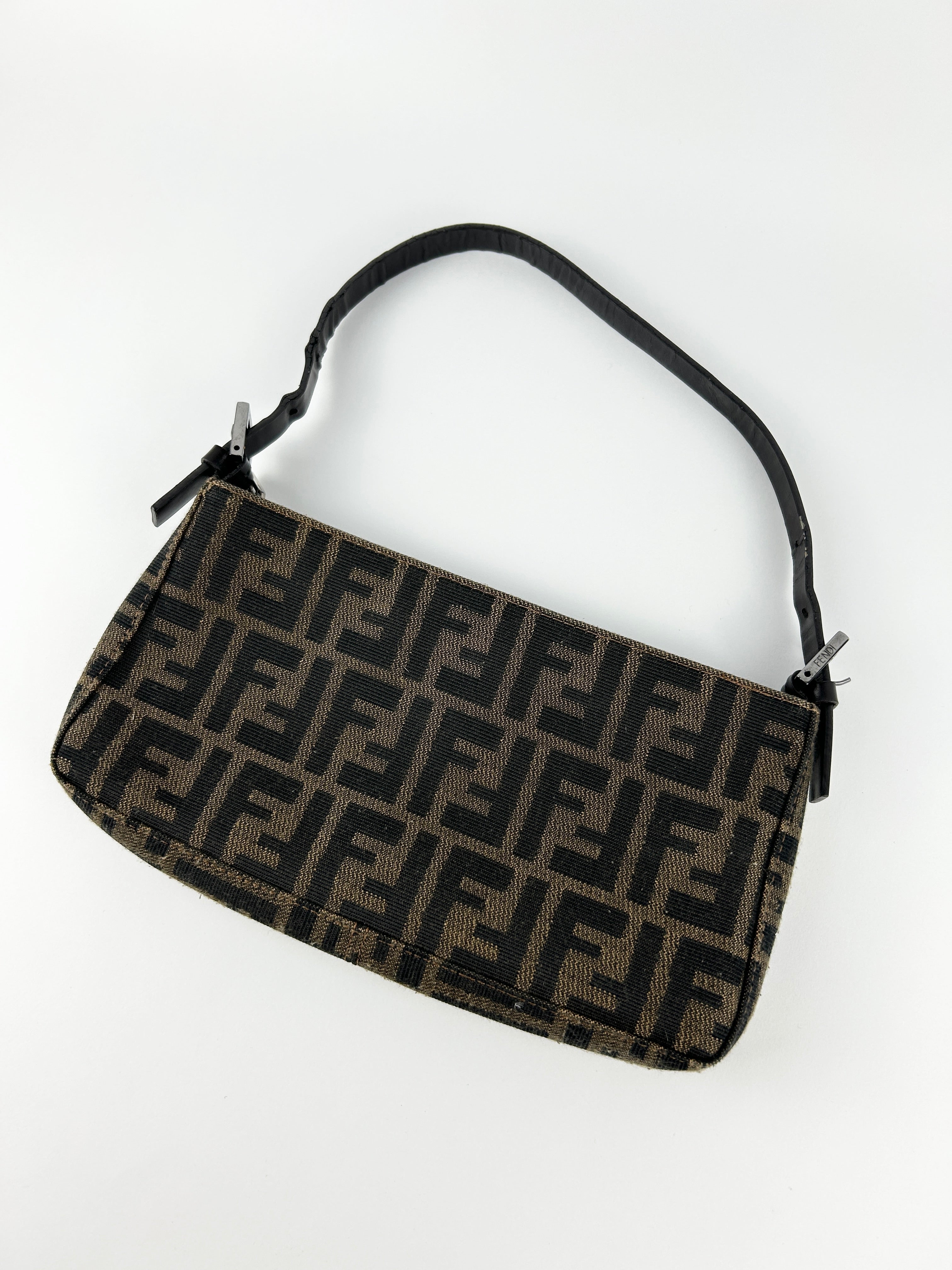 Vintage Fendi Zucca Shoulder Bag