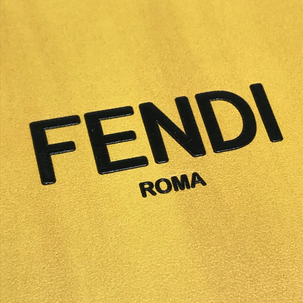 FENDI Shoulder Bag 7VA520 leather Yellow / black logo mens Used