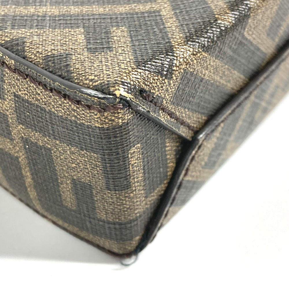 PRADA Shoulder Bag 2VH172 Leather / nylon black With porch Triangle logo plate mens Used