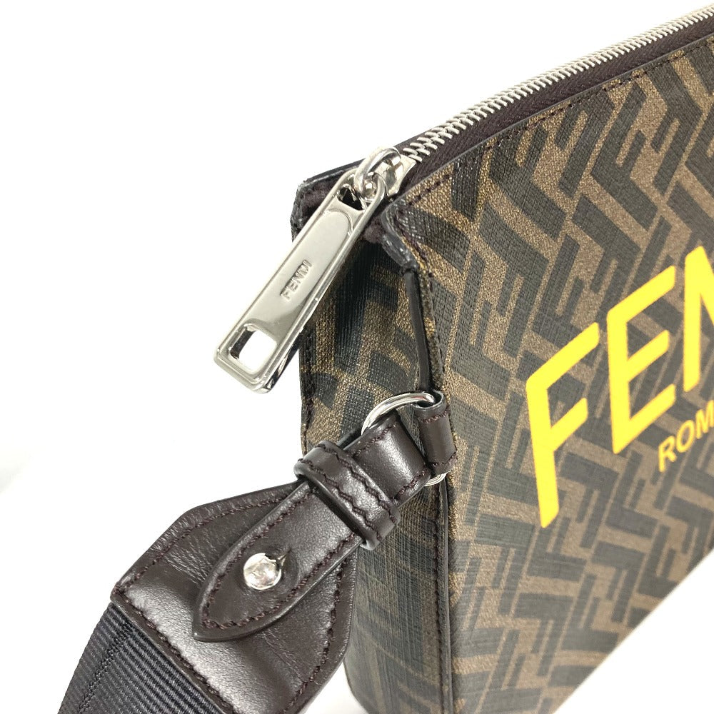 PRADA Shoulder Bag 2VH172 Leather / nylon black With porch Triangle logo plate mens Used