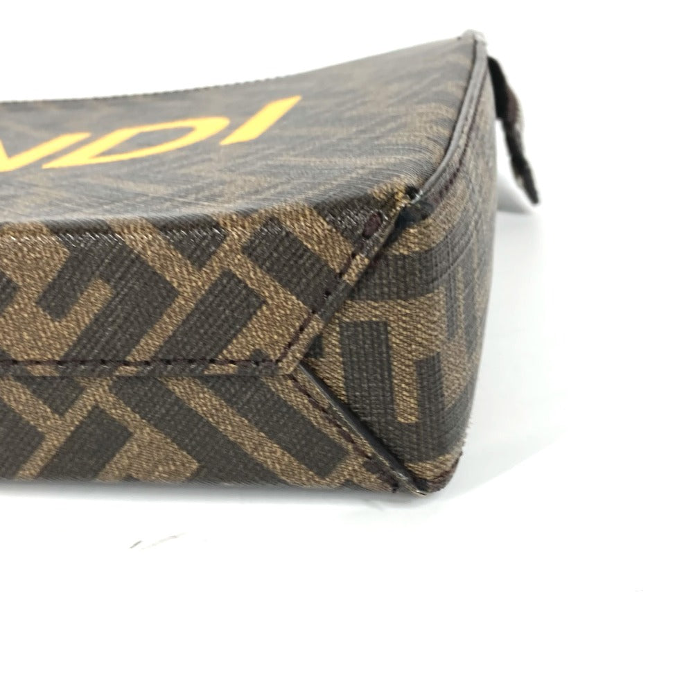 PRADA Shoulder Bag 2VH172 Leather / nylon black With porch Triangle logo plate mens Used