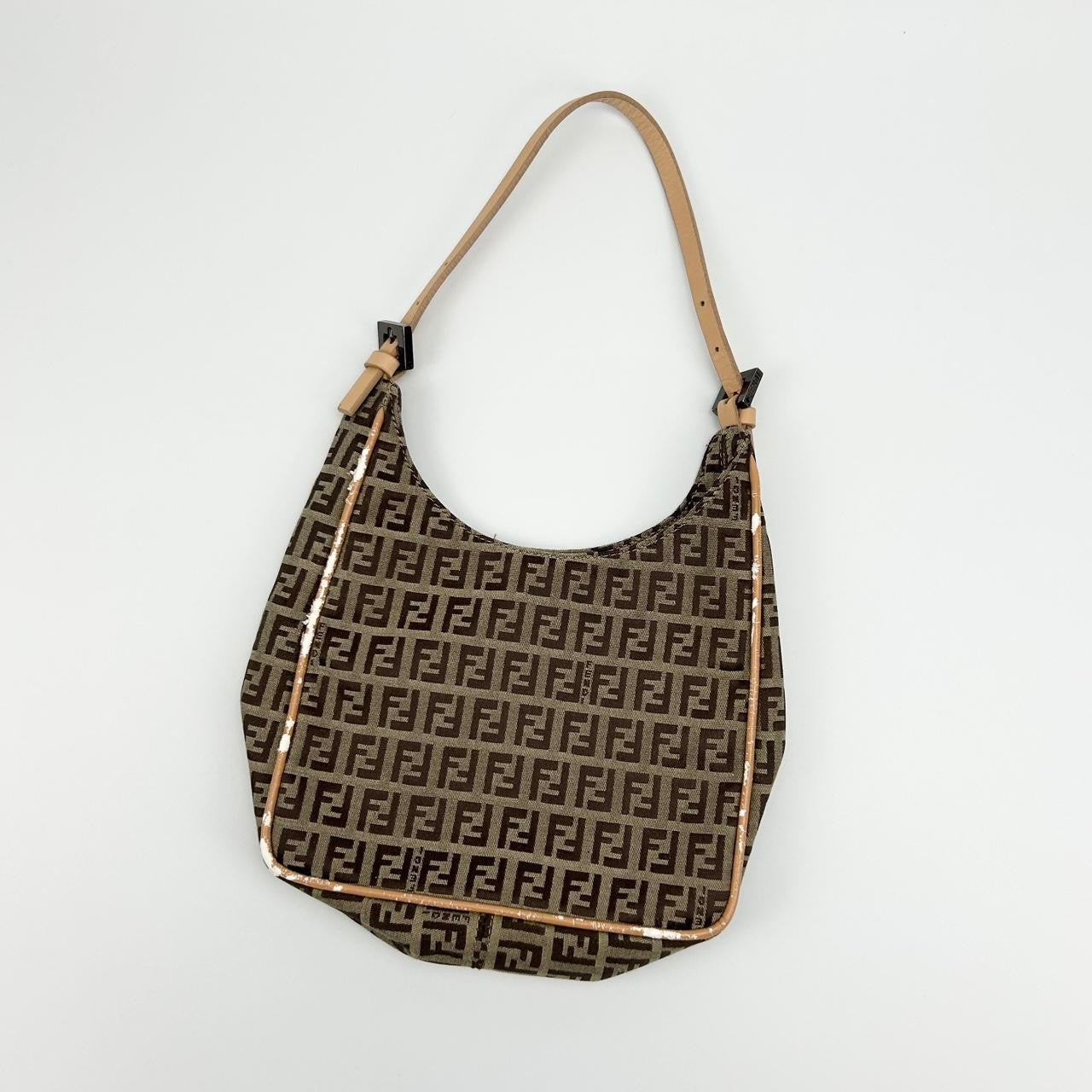 Vintage Fendi Zucca Shoulder Bag