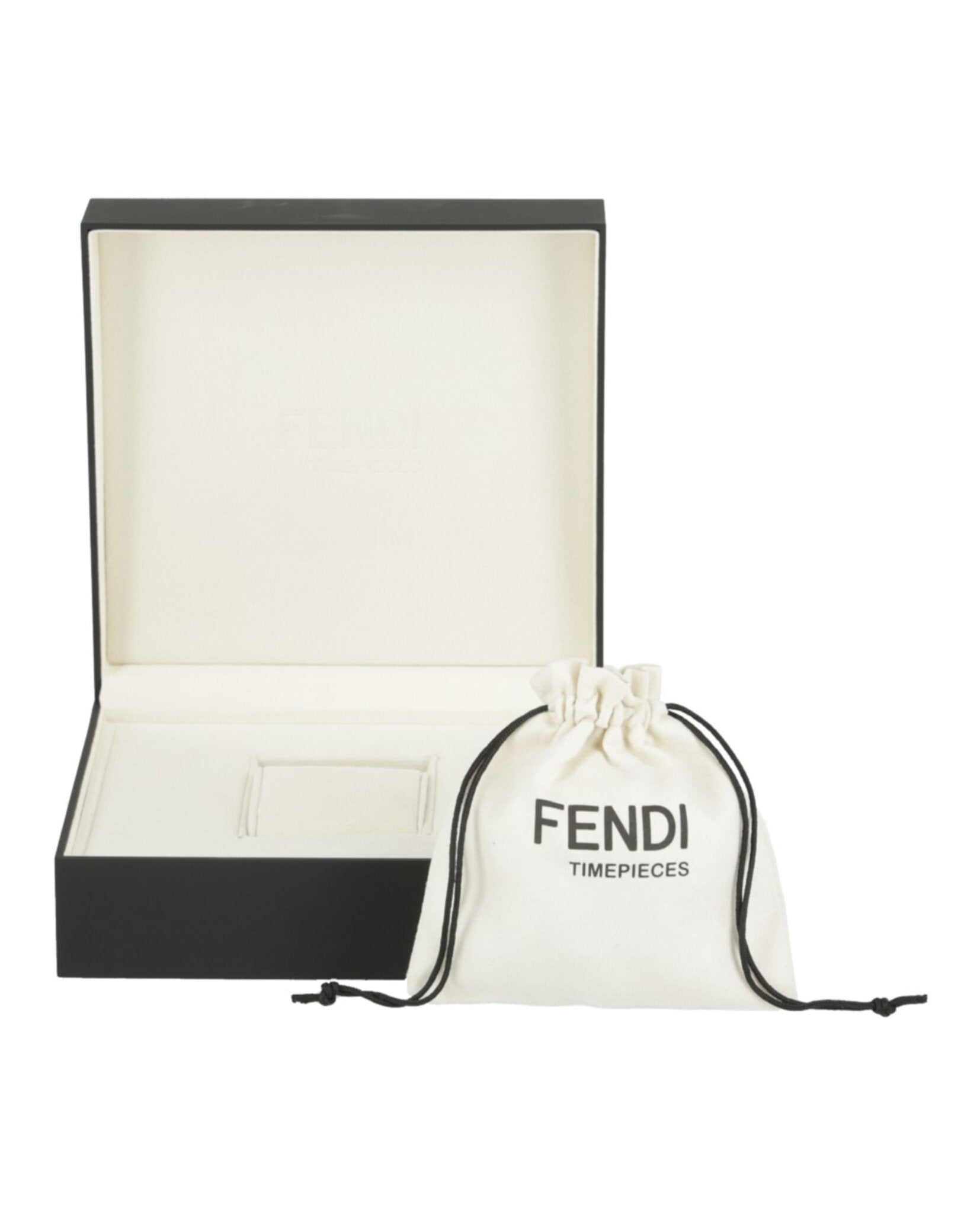 Fendi Womens Forever Fendi Black 19mm Bracelet Fashion Watch