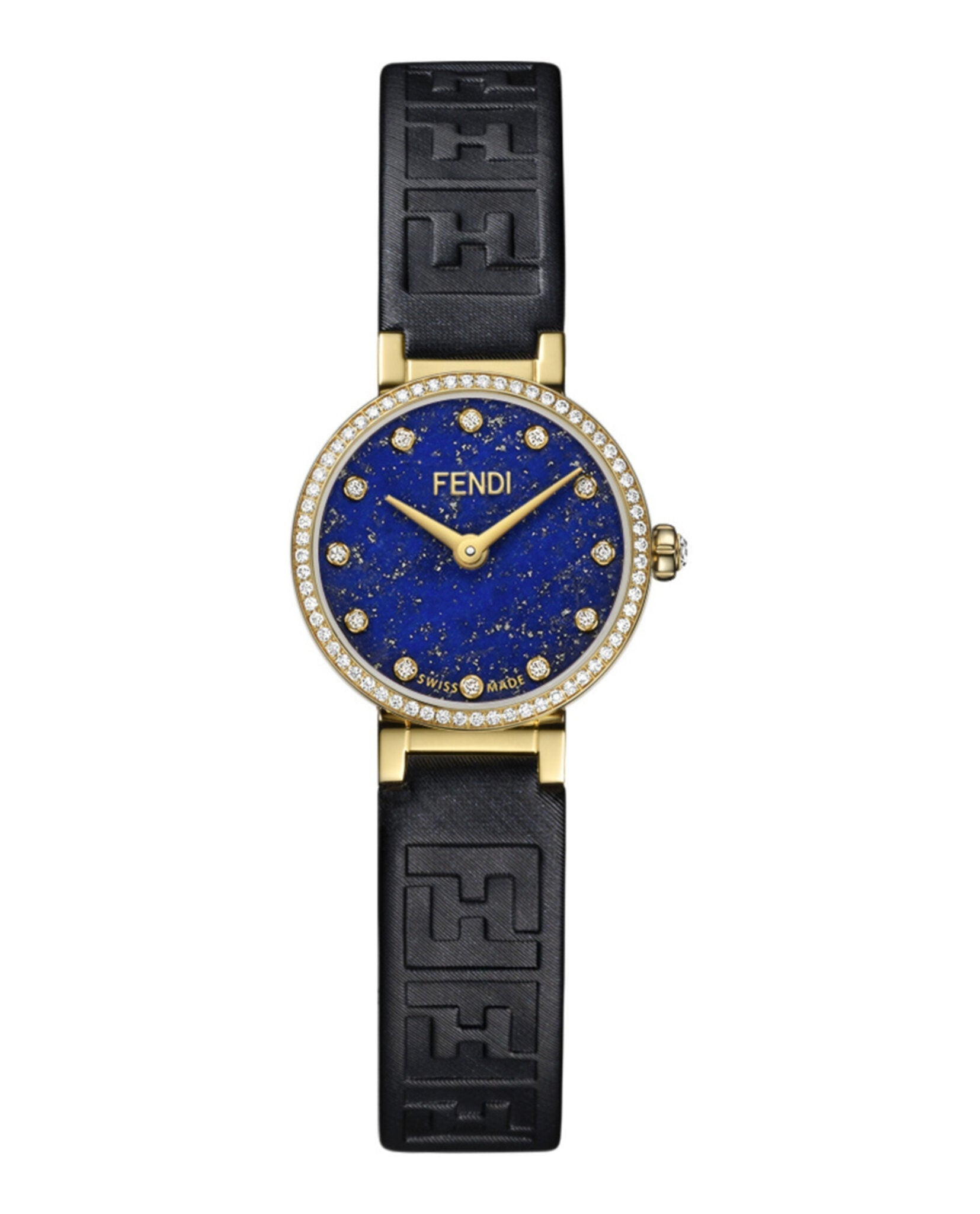 Fendi Womens Gold 19mm Strap Fashion Watch