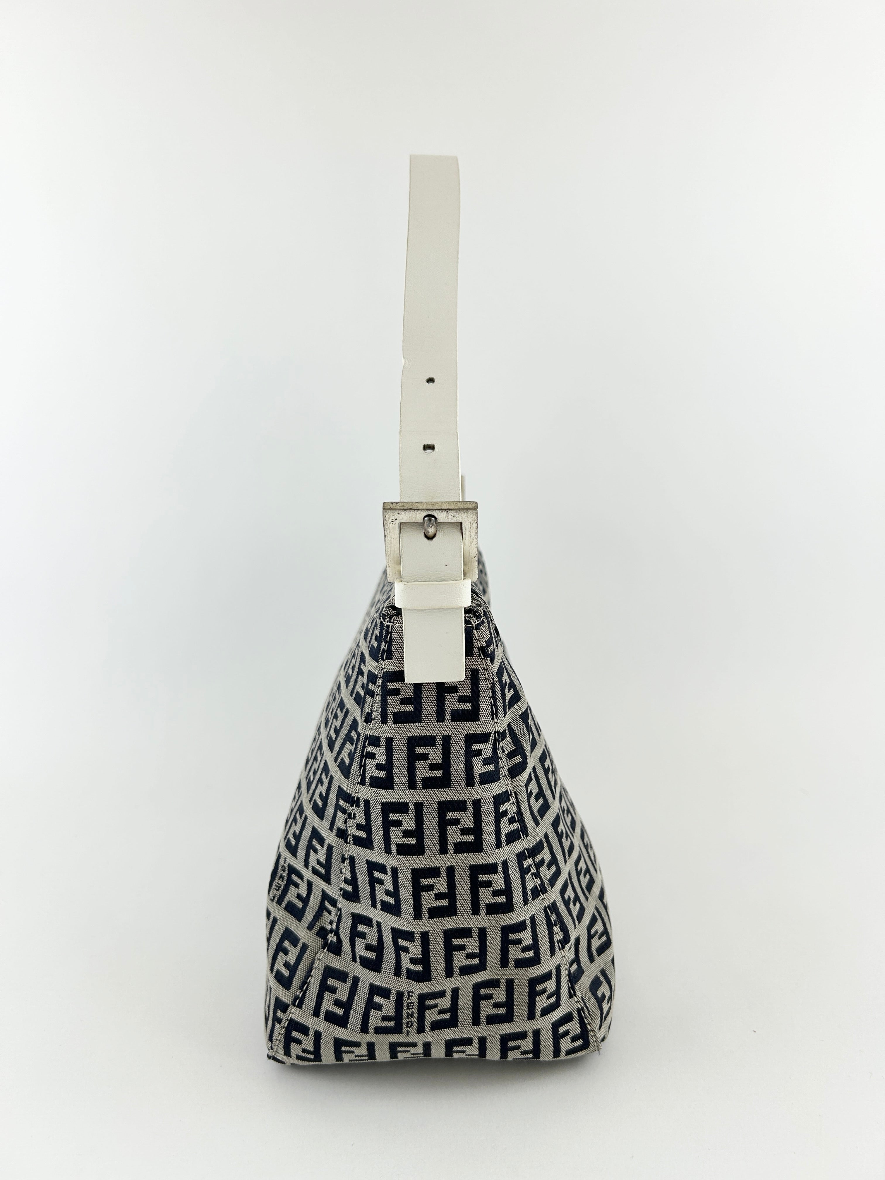 Vintage Fendi Zucca Mamma Baguette Shoulder Bag