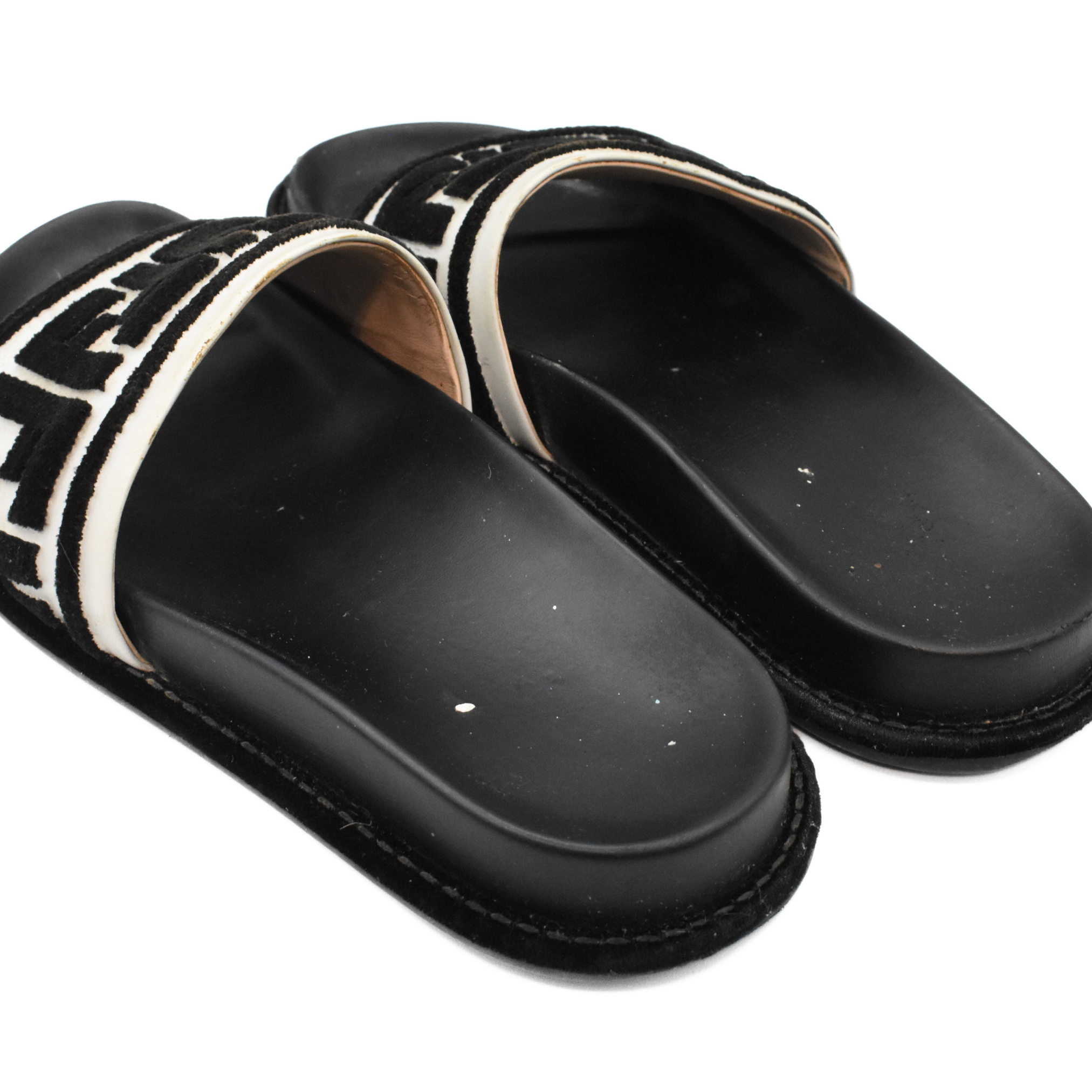 Fendi 'Fun Logo' Pool Slides - Women's 38