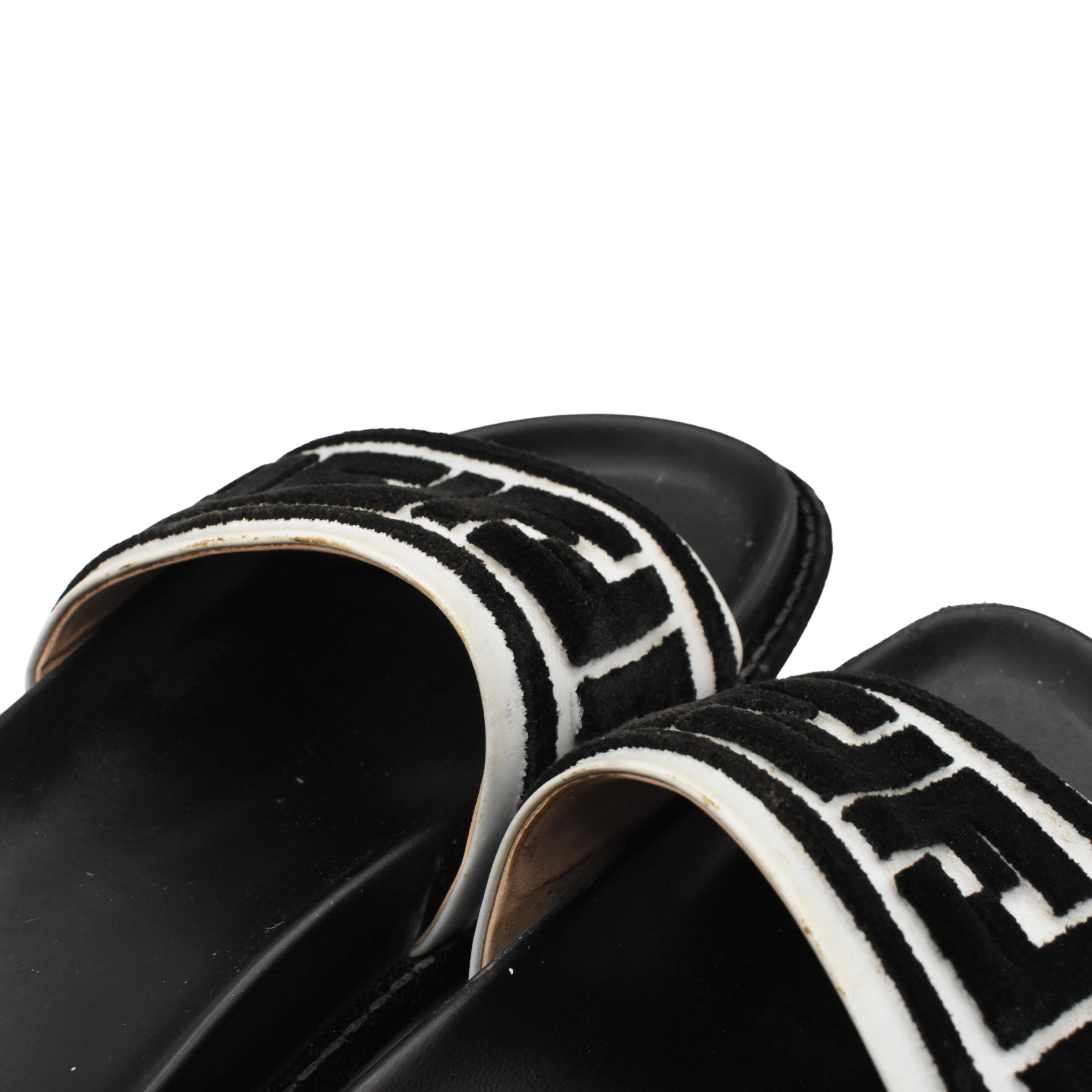 Fendi 'Fun Logo' Pool Slides - Women's 38