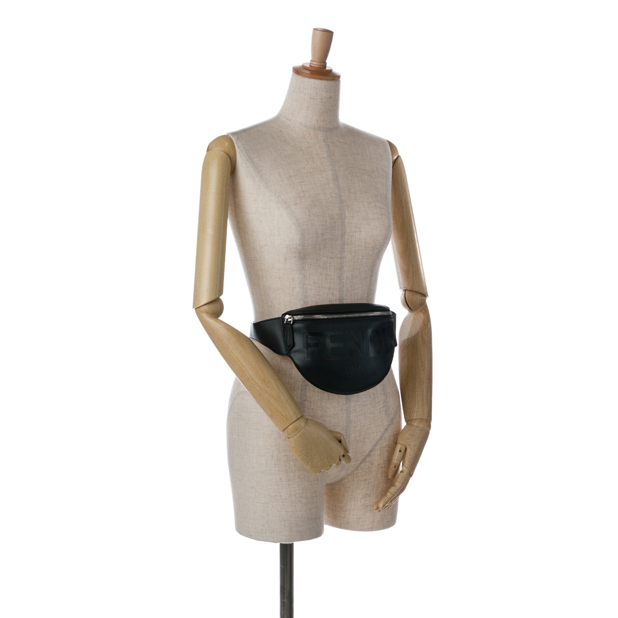 Black Fendi Fendi Logo Belt Bag