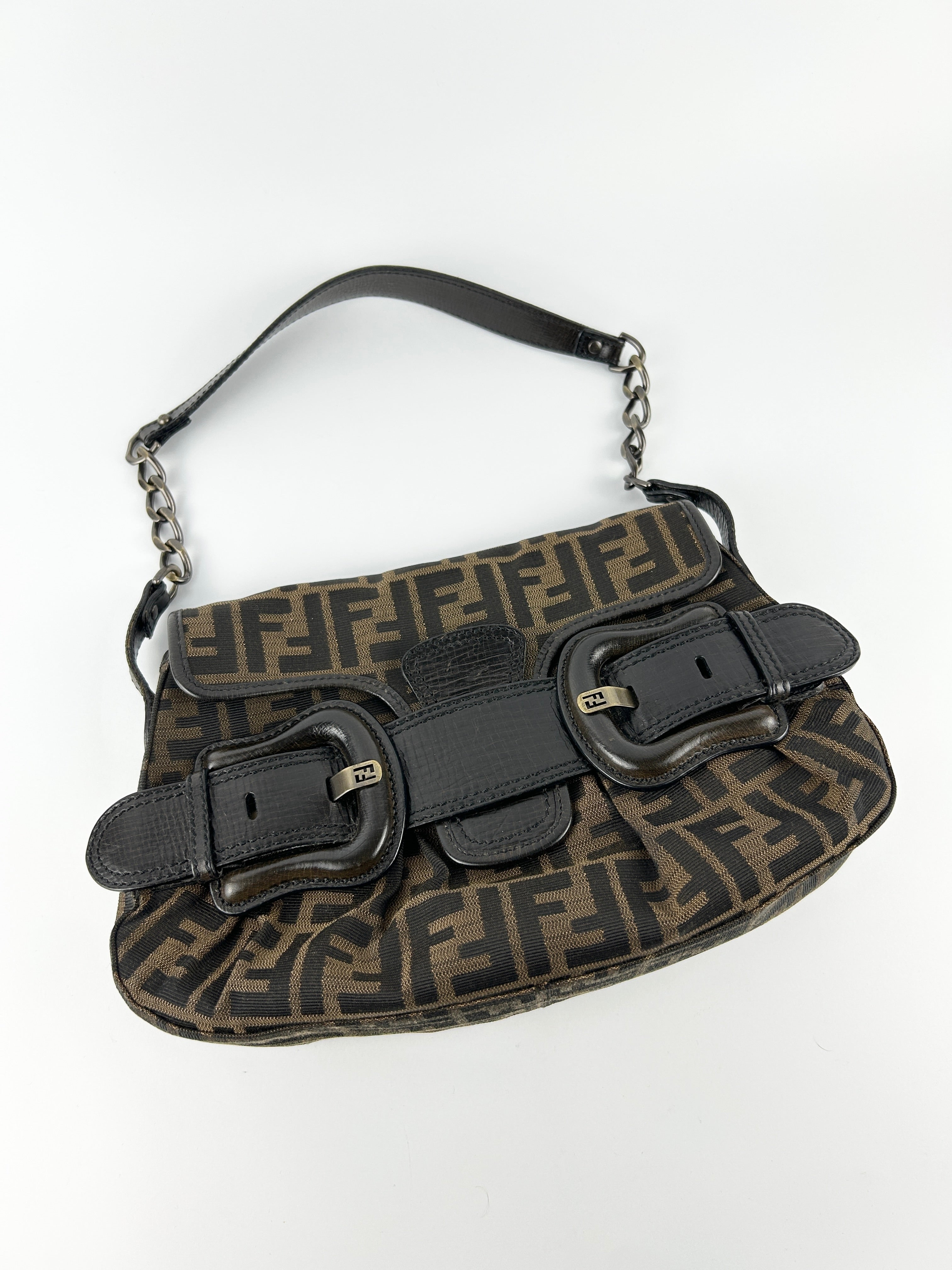 Fendi Zucca Tobacco Shoulder Bag