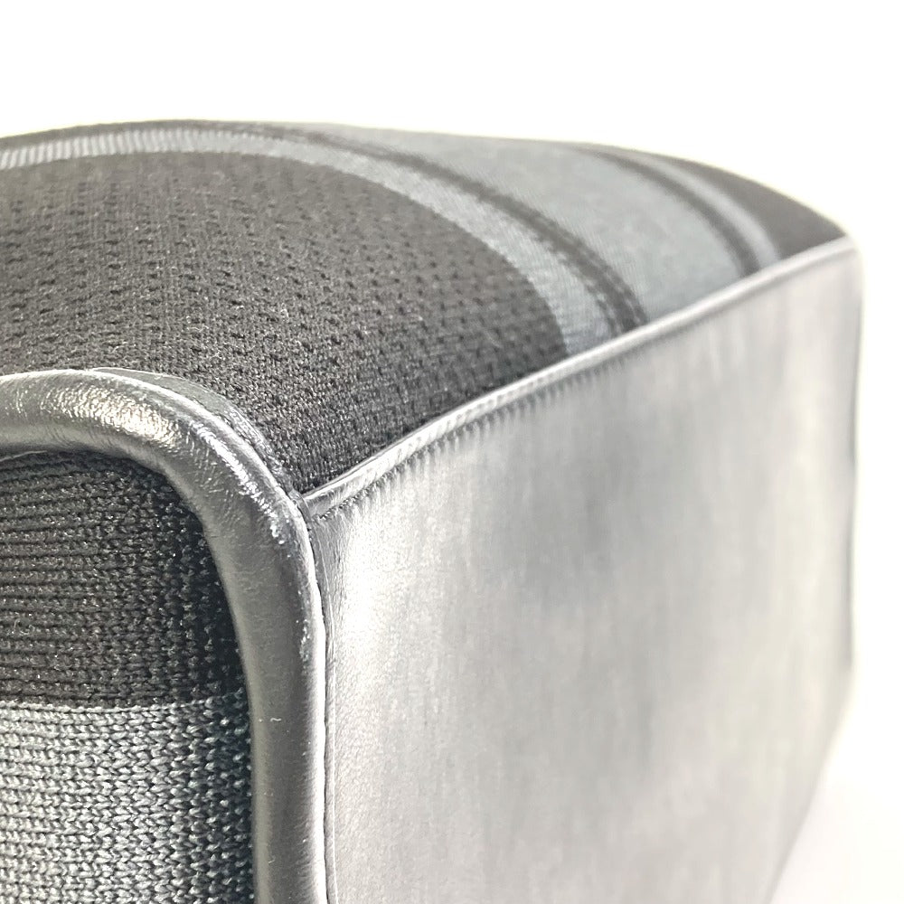 FENDI Business bag 7VA400 Canvas / leather Black Grey logo mesh bicolor mens Used