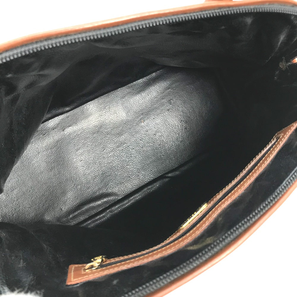 FENDI Handbag PVC / Leather Brown x khaki Alma type Pecan Women Used