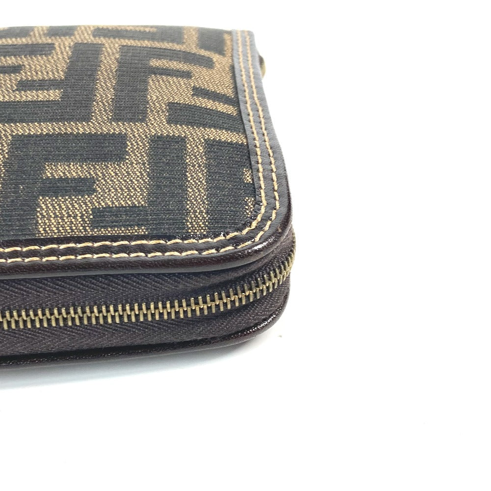 FENDI Shoulder Bag Nylon Brown Bag Tote Bag shawl Zucca folding logo Women Used
