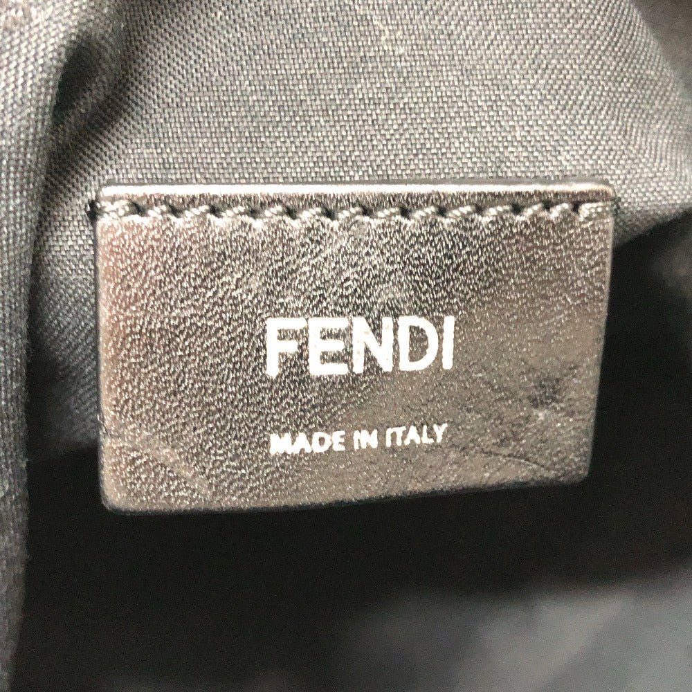 FENDI Backpack 8BZ045 Nylon Navy Zucca logo unisex(Unisex) Used