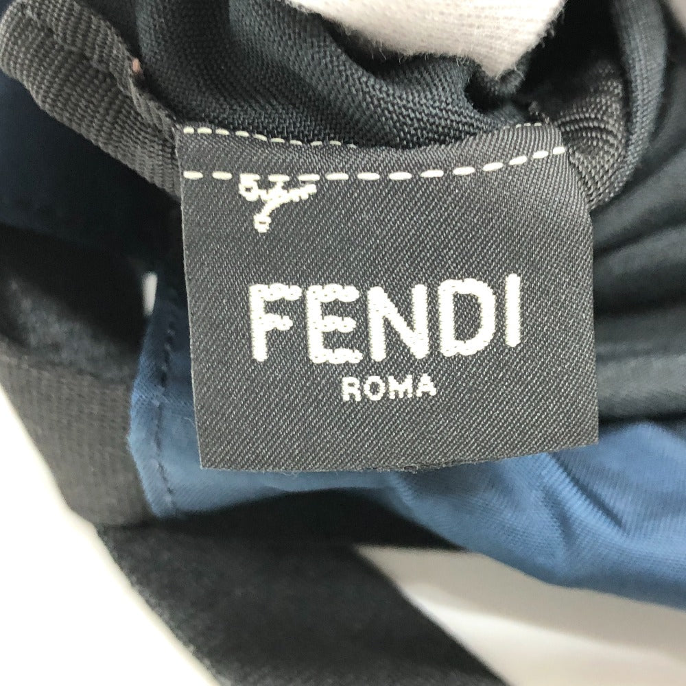FENDI Backpack 8BZ045 Nylon Navy Zucca logo unisex(Unisex) Used