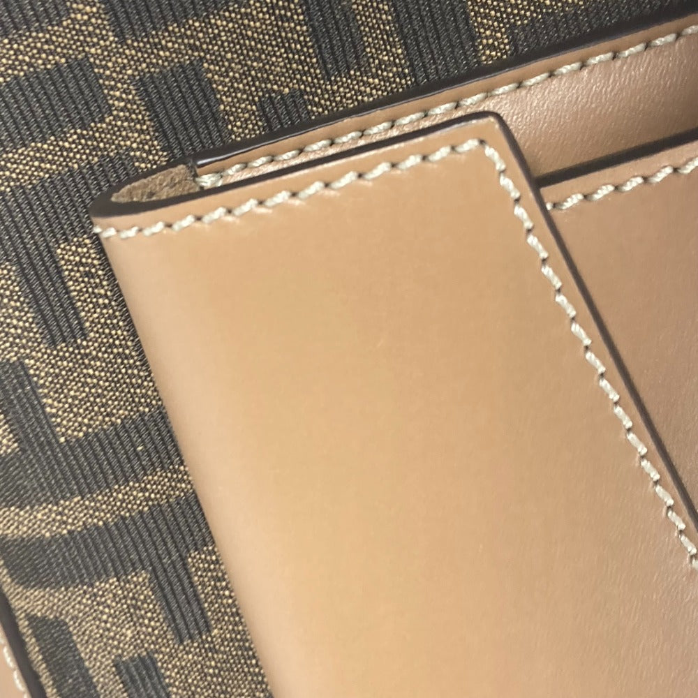 FENDI Handbag 7VA571 Canvas / leather Brown Zucca SOFT TRUNK