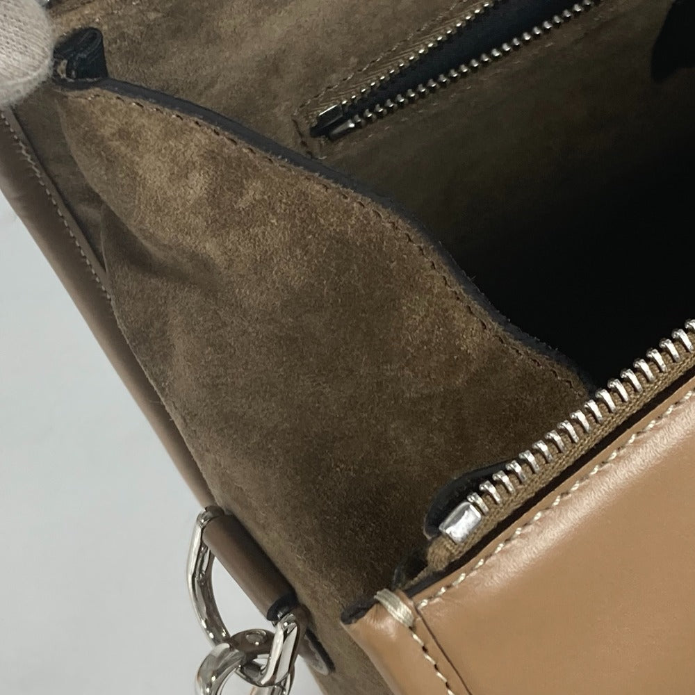 FENDI Handbag 7VA571 Canvas / leather Brown Zucca SOFT TRUNK