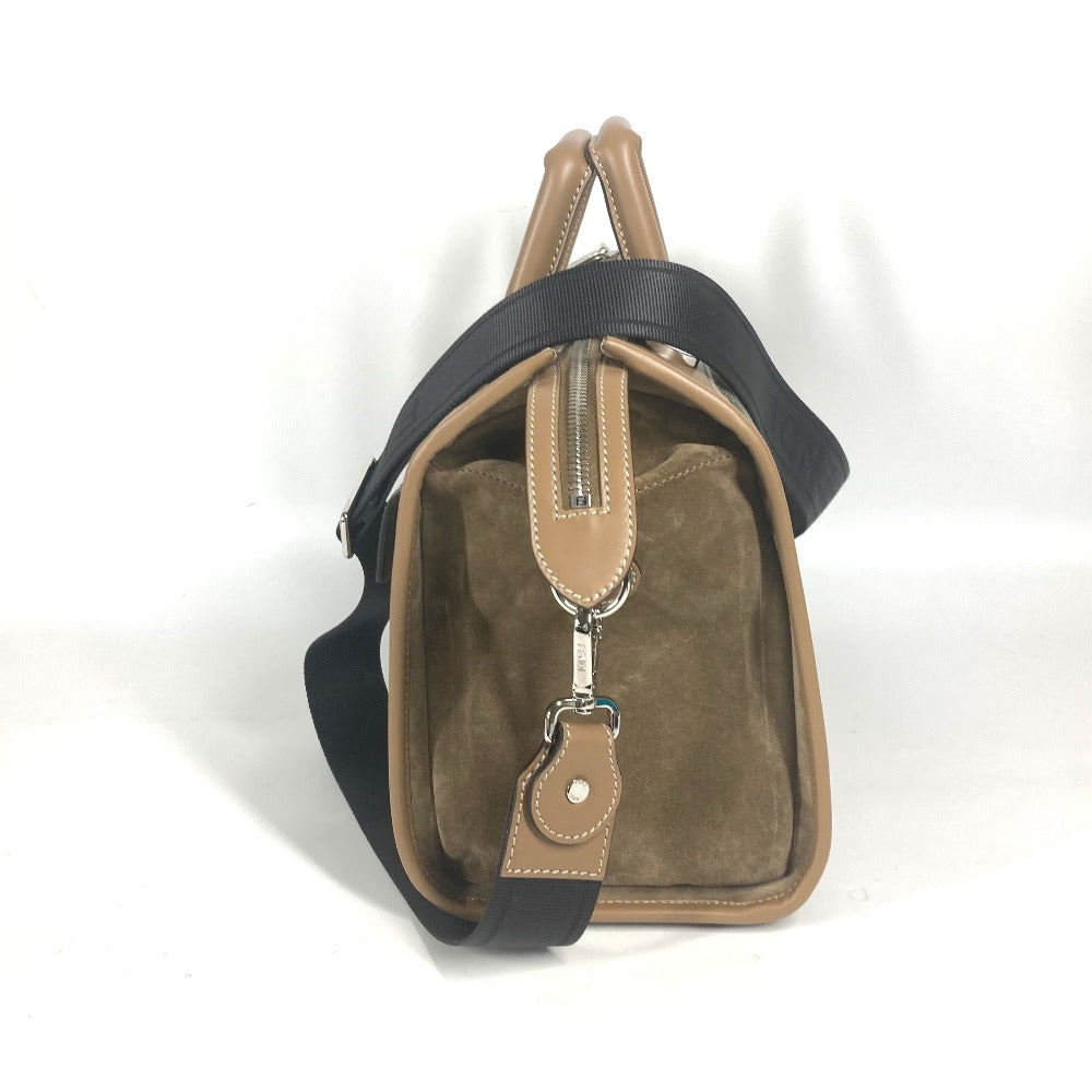 FENDI Handbag 7VA571 Canvas / leather Brown Zucca SOFT TRUNK