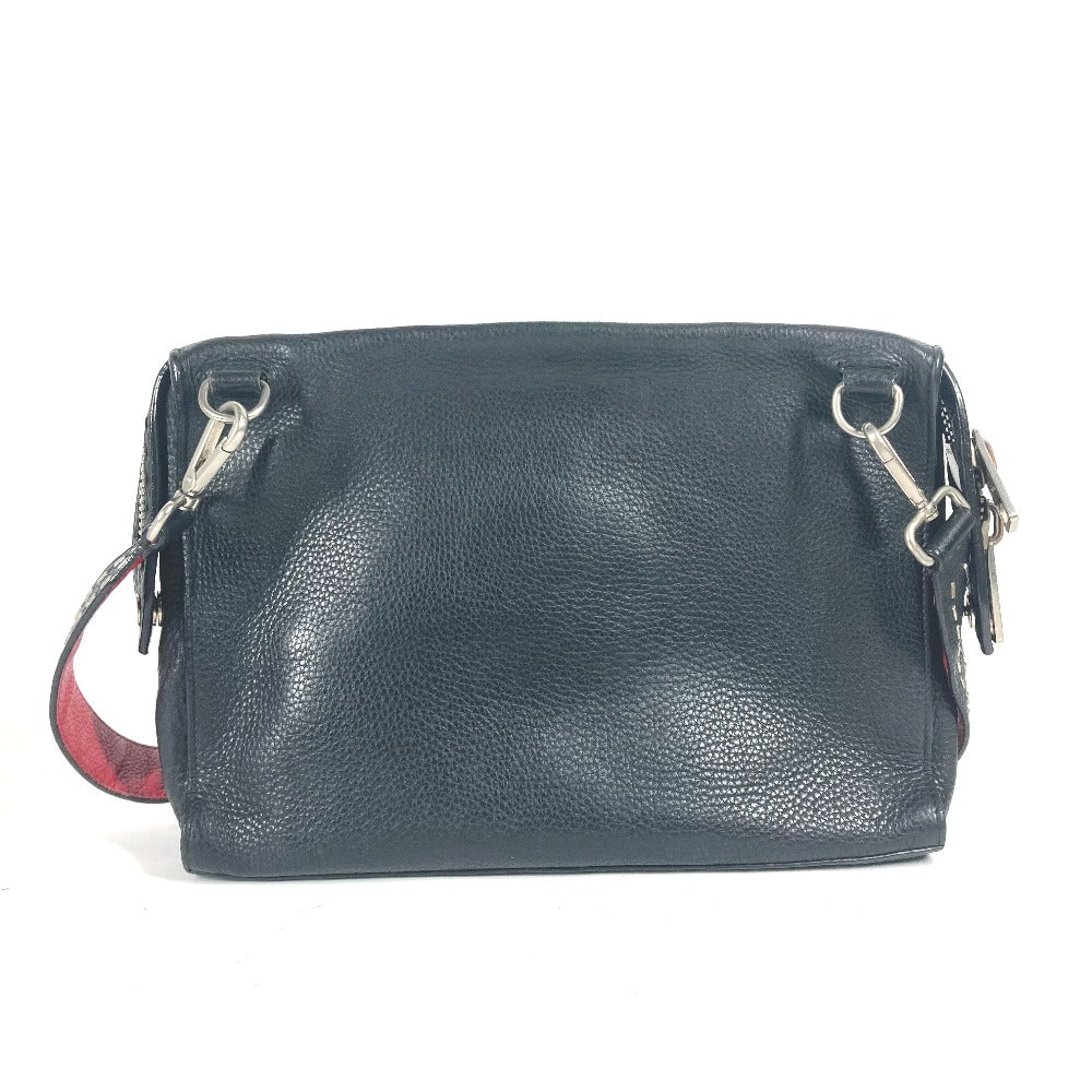 FENDI Shoulder Bag 7VA407 leather black Messenger bag Celeria mens Secondhand