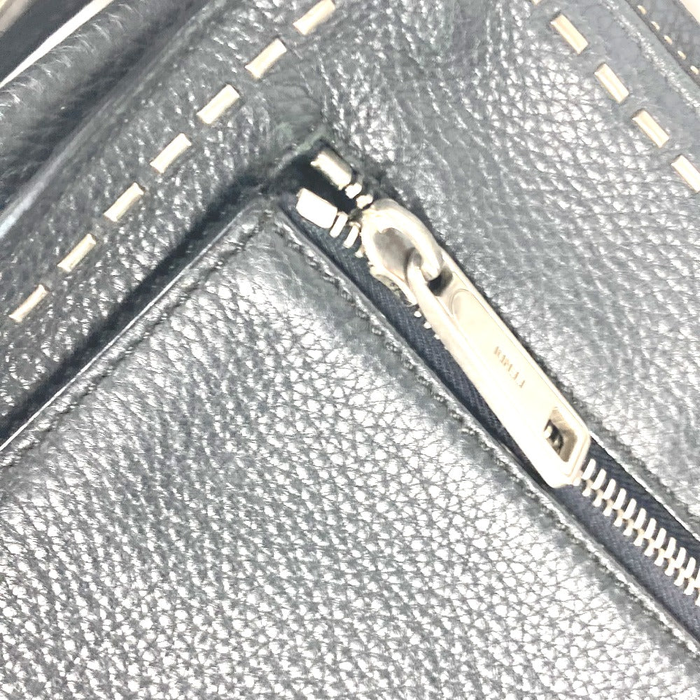 FENDI Shoulder Bag 7VA407 leather black Messenger bag Celeria mens Secondhand