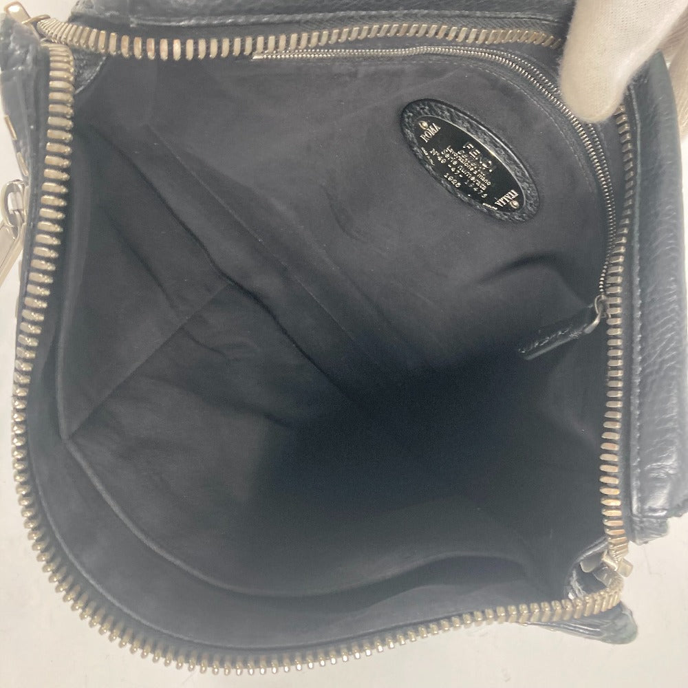 FENDI Shoulder Bag 7VA407 leather black Messenger bag Celeria mens Secondhand