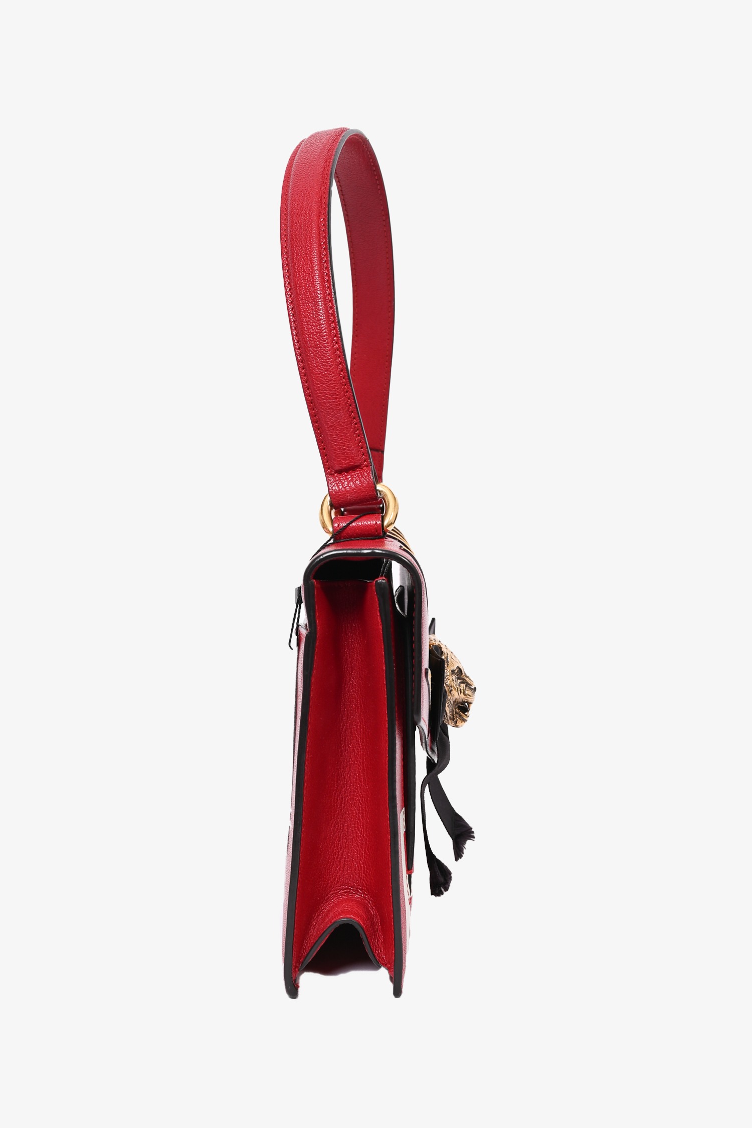 Gucci Red Leather 'Future' Shoulder Bag with Chain Strap