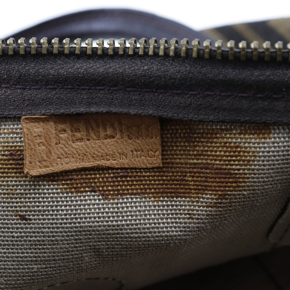 FENDI Boston Duffel bag canvas Brown vintage Zucca unisex(Unisex) Used
