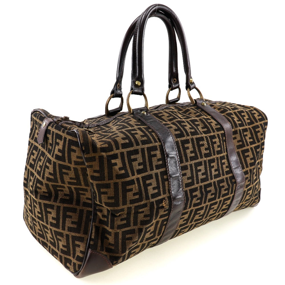 FENDI Boston Duffel bag canvas Brown vintage Zucca unisex(Unisex) Used