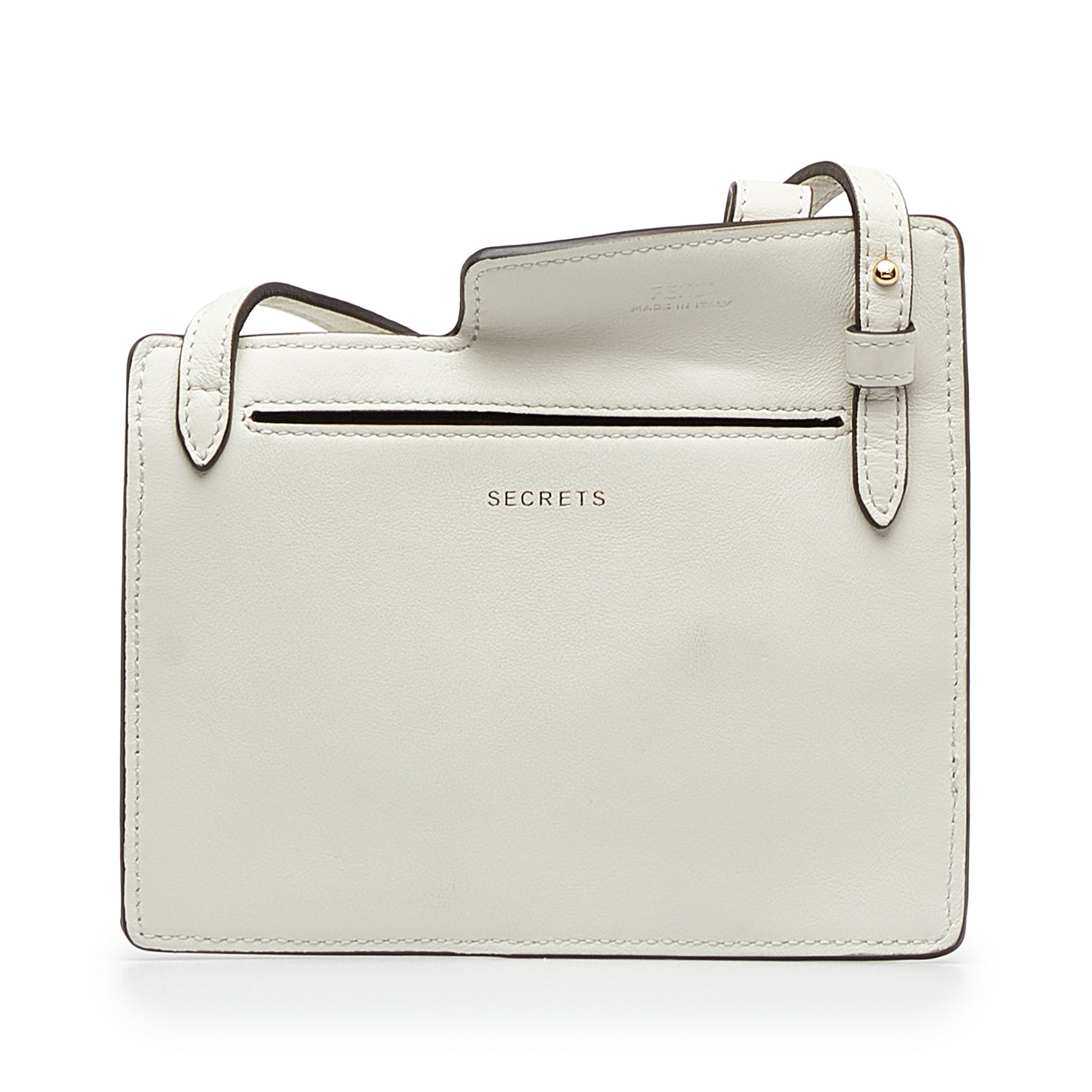 White Fendi Bustine Mini Century Crossbody Bag