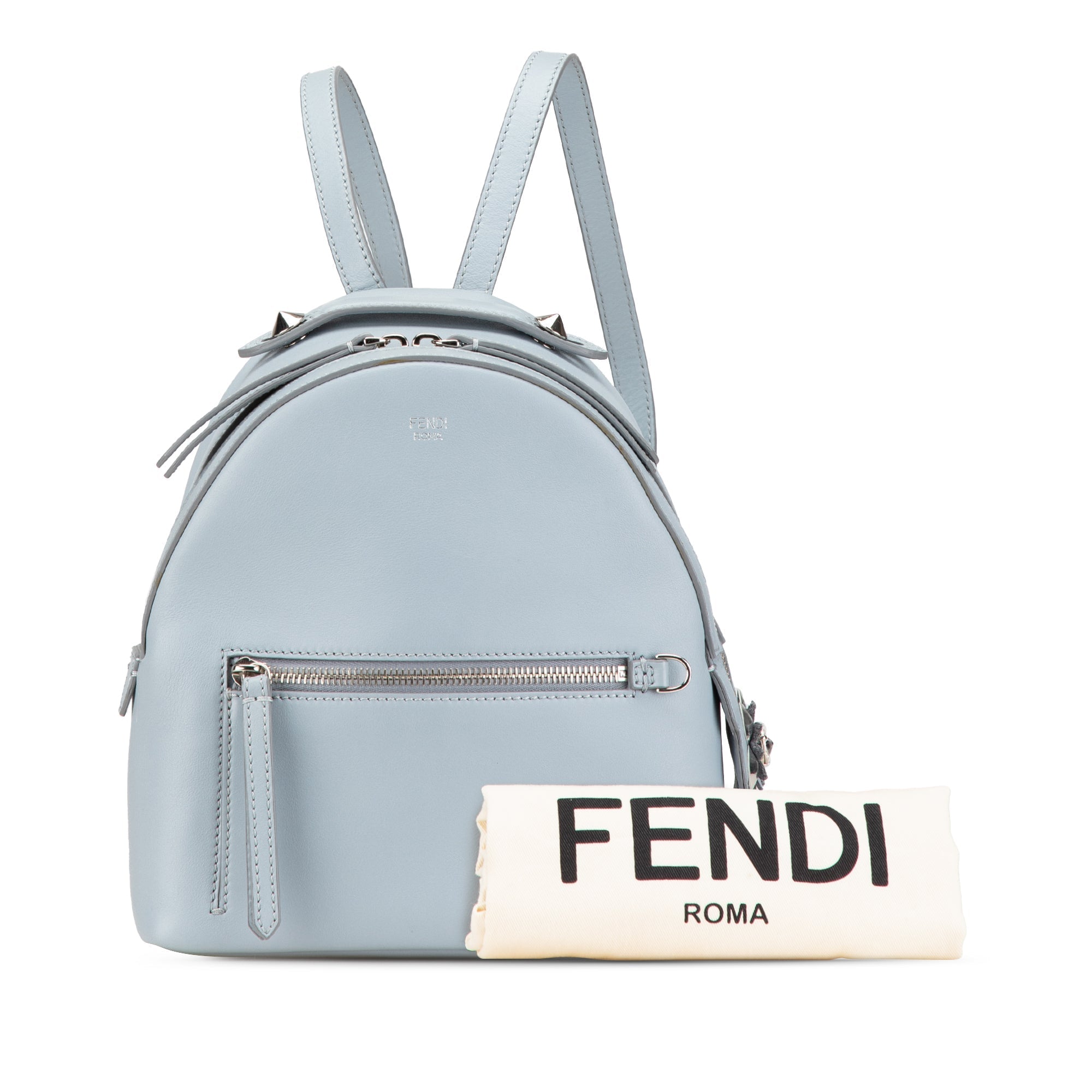 Blue Fendi Mini By The Way Flowerland Backpack