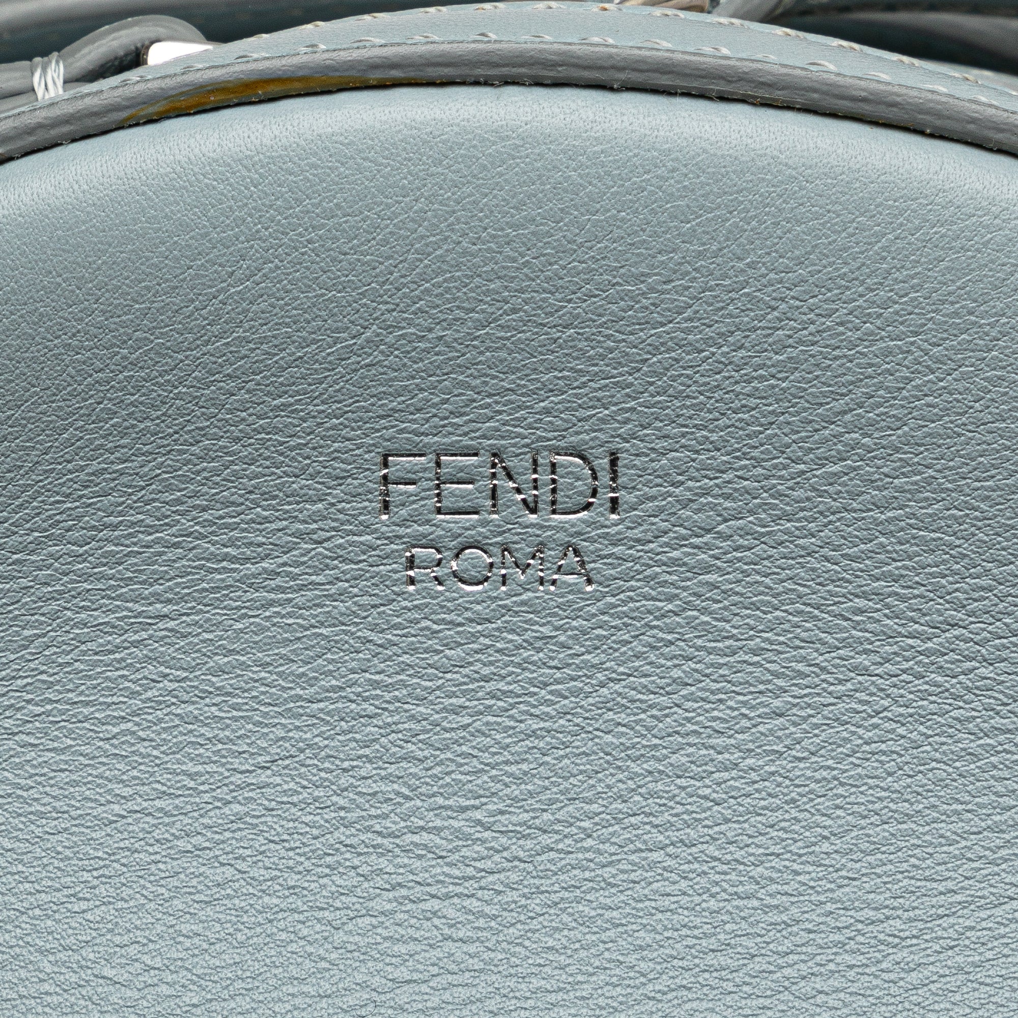 Blue Fendi Mini By The Way Flowerland Backpack
