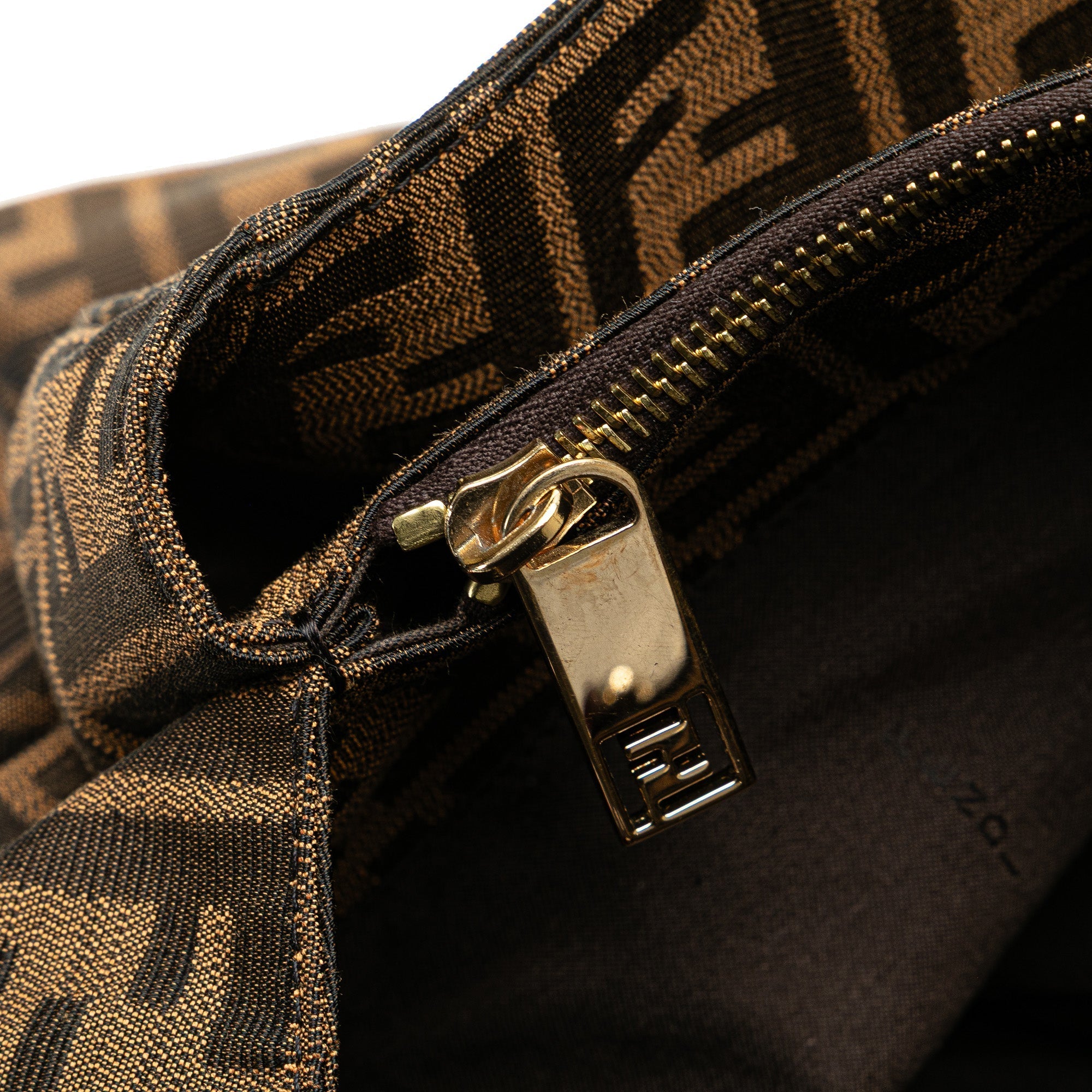 Brown Fendi Zucca Canvas Mia Tote