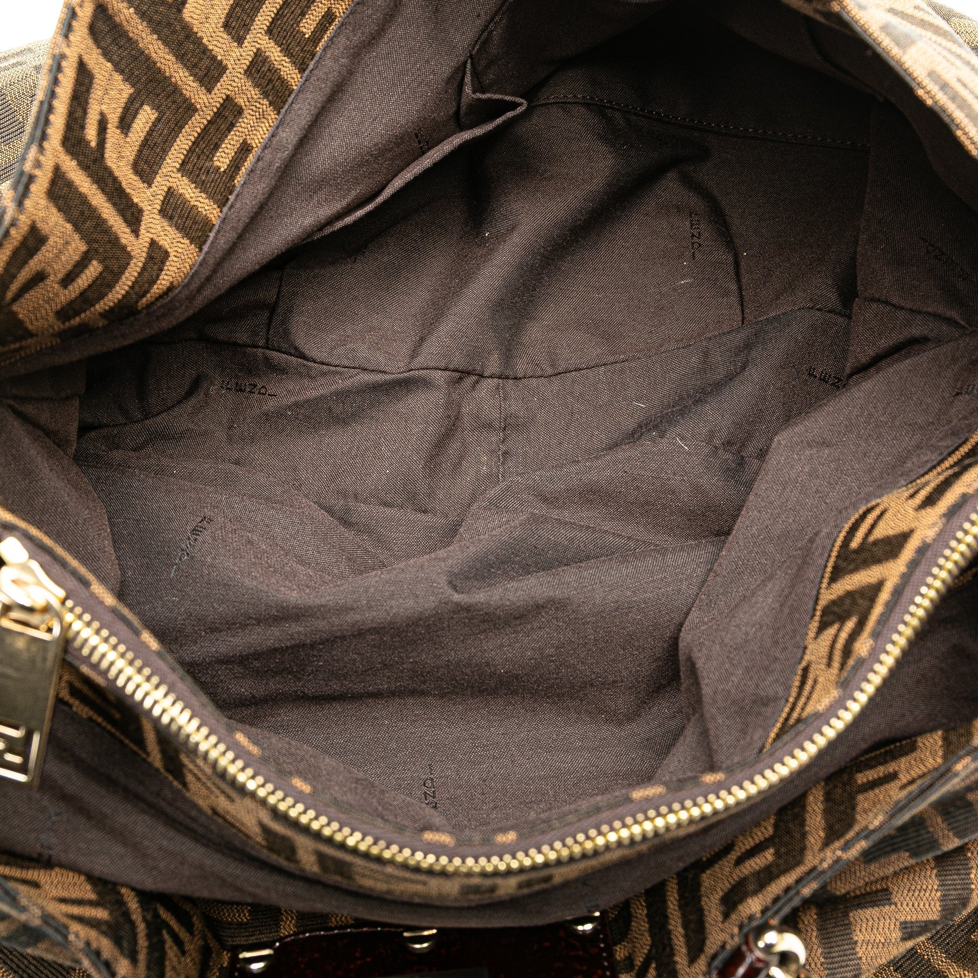 Brown Fendi Zucca Canvas Mia Tote