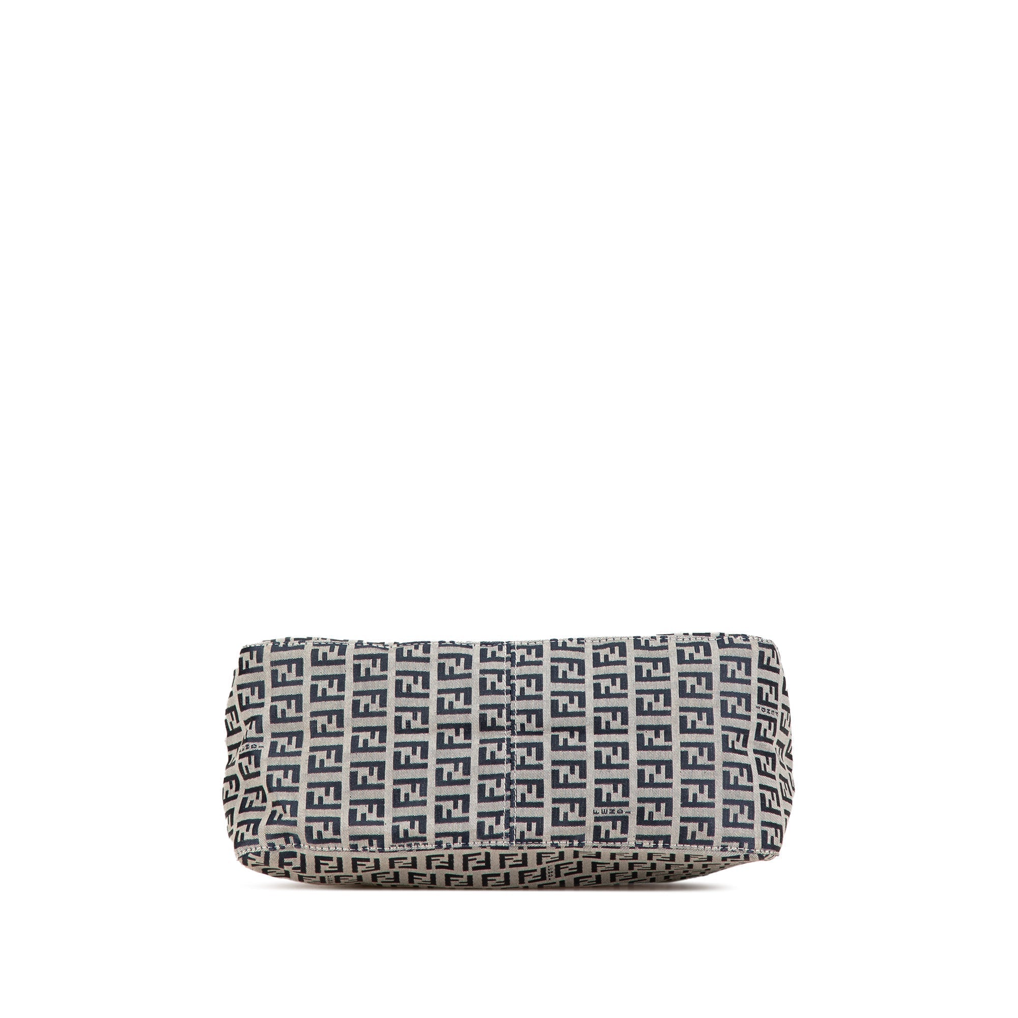 Gray Fendi Zucchino Canvas Mamma Forever Shoulder Bag