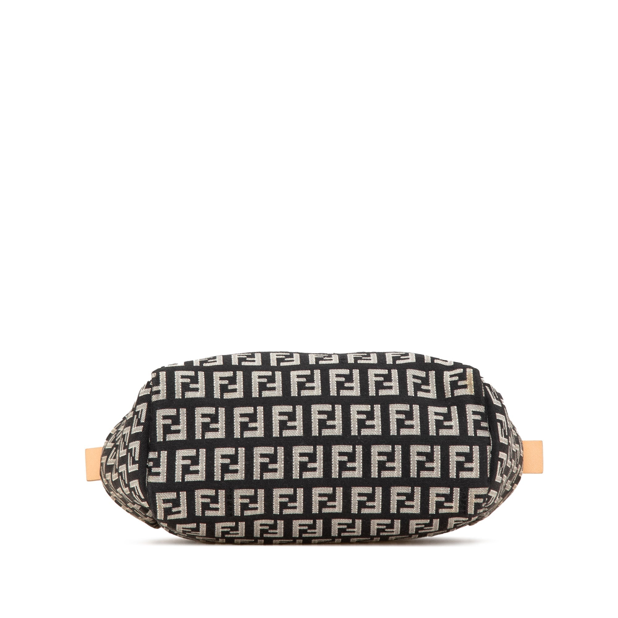 Black Fendi Mini Zucchino Canvas Handbag
