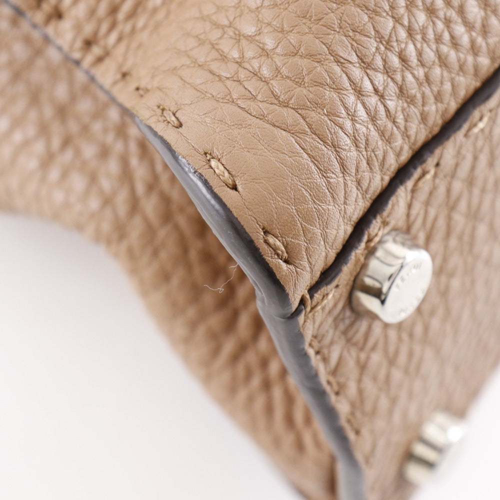 FENDI Handbag 8BN226 leather Brown 2WAYShoulder Celeria Peek-a-boo regular Women Used