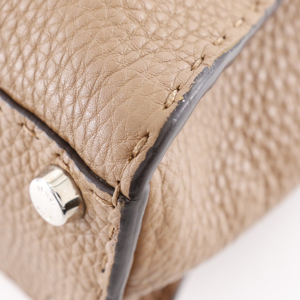 FENDI Handbag 8BN226 leather Brown 2WAYShoulder Celeria Peek-a-boo regular Women Used