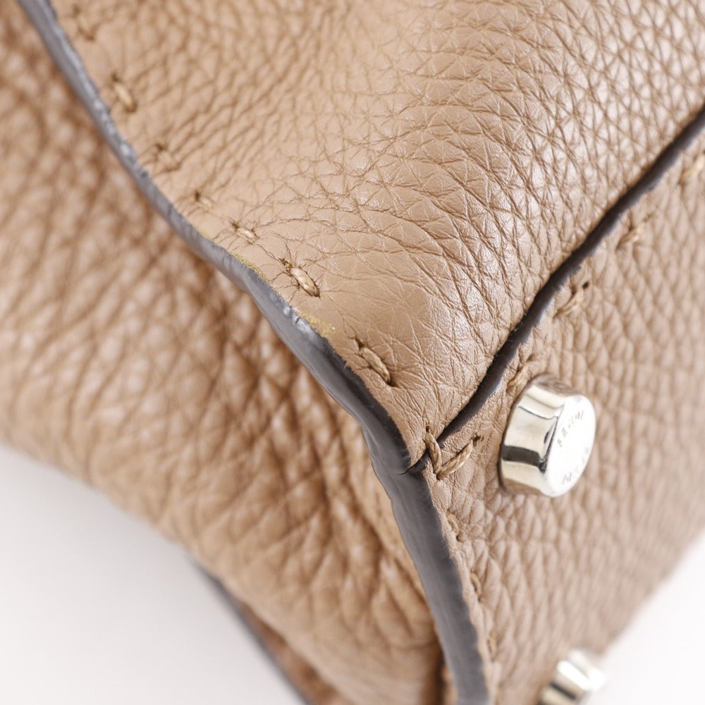FENDI Handbag 8BN226 leather Brown 2WAYShoulder Celeria Peek-a-boo regular Women Used