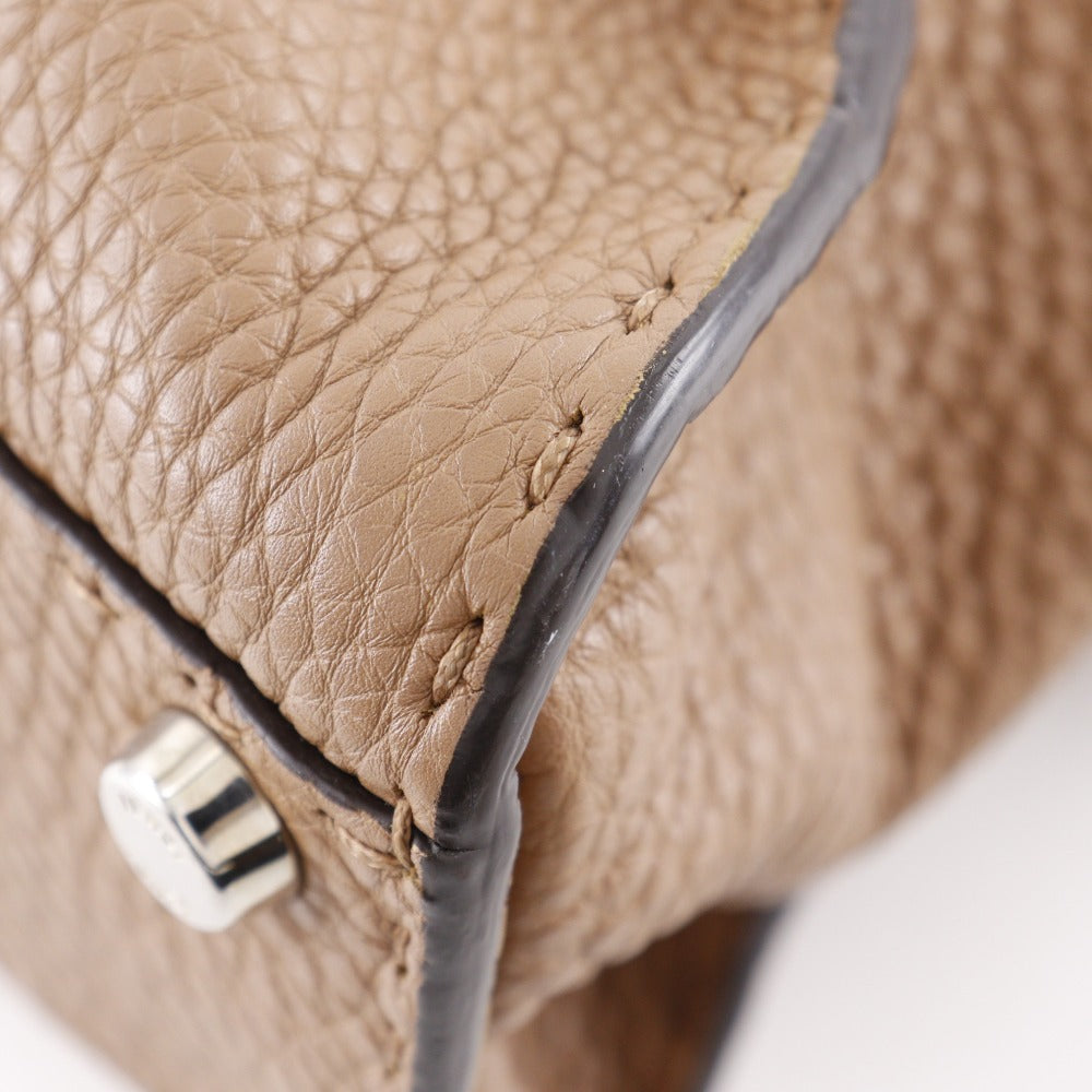 FENDI Handbag 8BN226 leather Brown 2WAYShoulder Celeria Peek-a-boo regular Women Used
