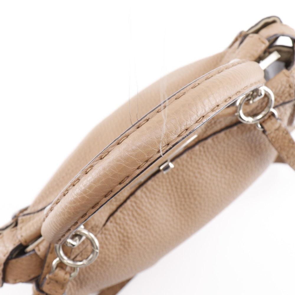 FENDI Handbag 8BN226 leather Brown 2WAYShoulder Celeria Peek-a-boo regular Women Used