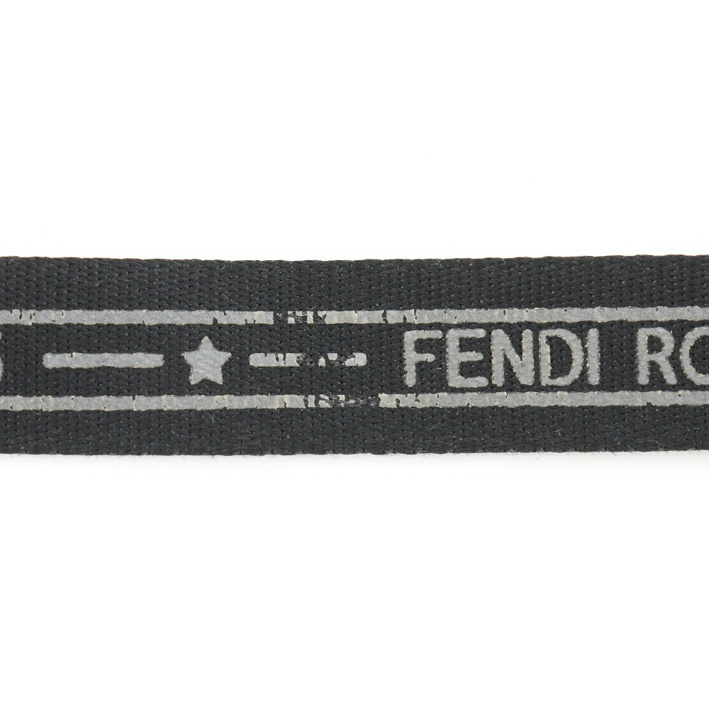 FENDI Waist bag 7VA446 Nylon canvas Brown Sling bag Pecan Stripe unisex(Unisex) Used