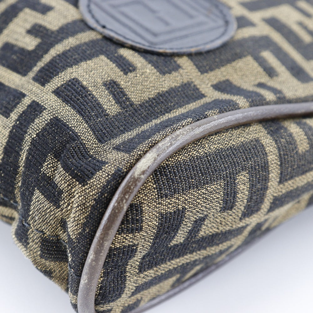 FENDI Shoulder Bag canvas Brown Zucca Women(Unisex) Used