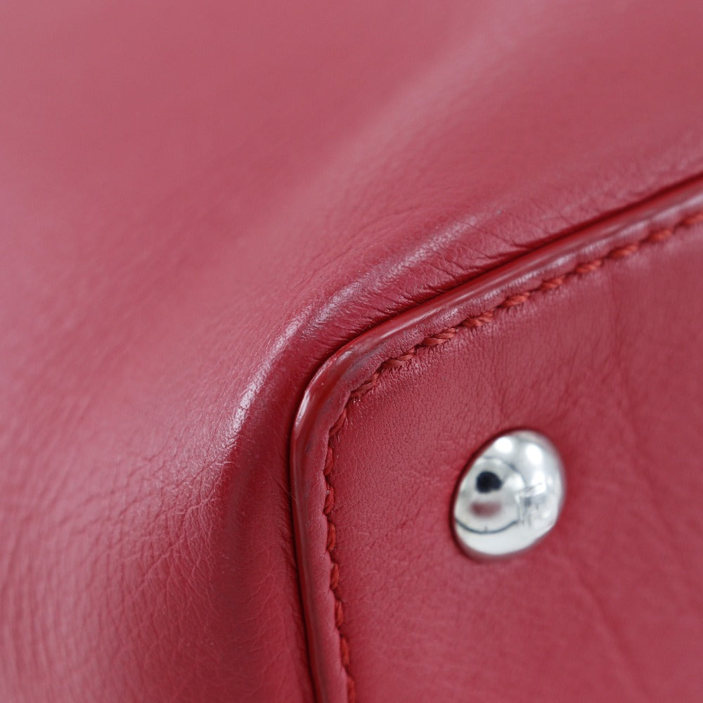 FENDI Handbag 8BH253 Calfskin Red 2WAYShoulder Petite to Jules Women Used