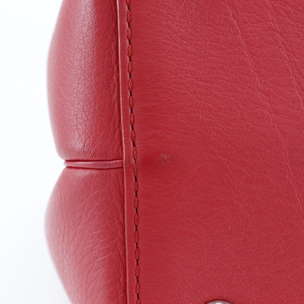 FENDI Handbag 8BH253 Calfskin Red 2WAYShoulder Petite to Jules Women Used