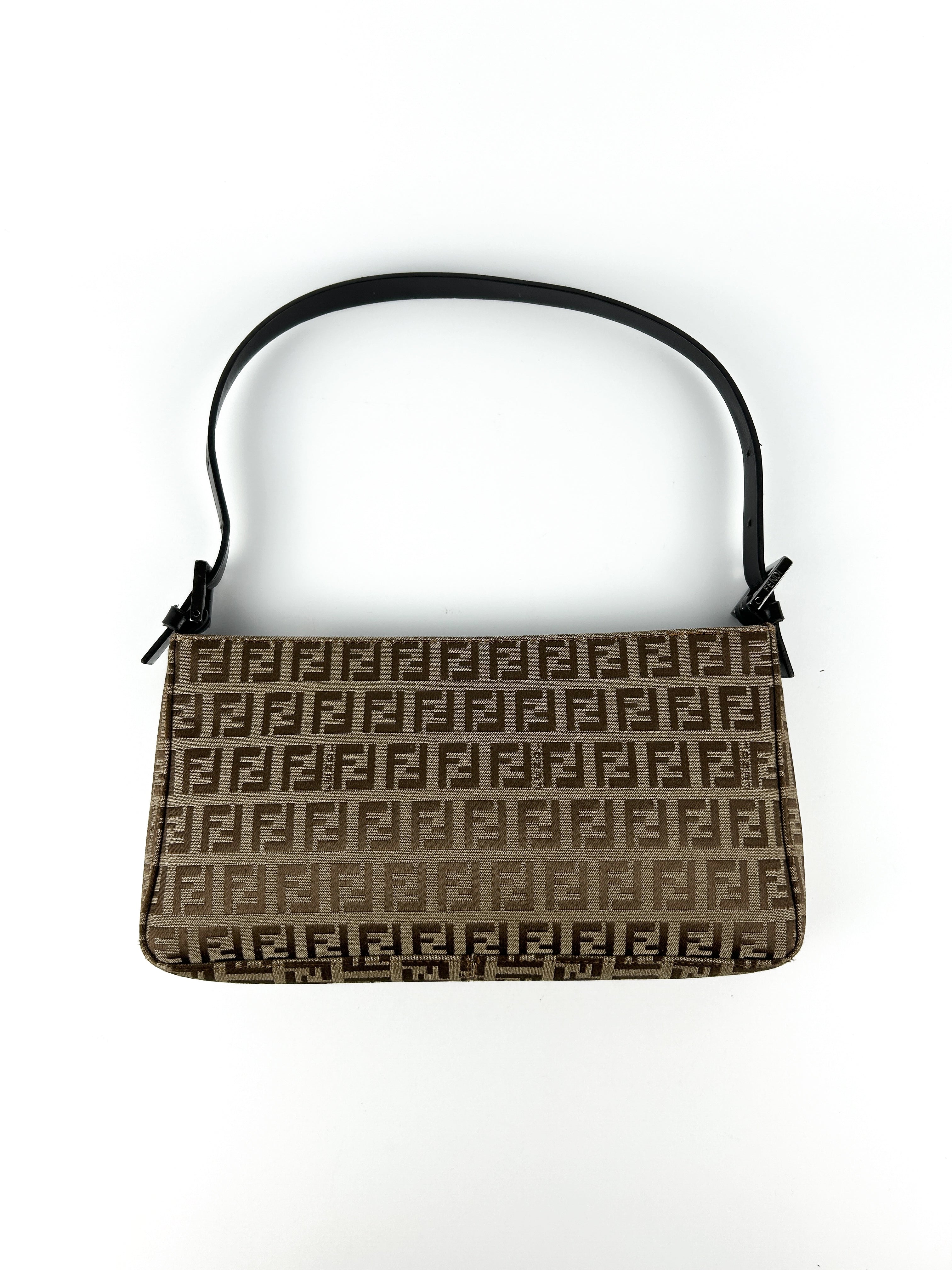 Vintage Fendi Zucca Shoulder Bag