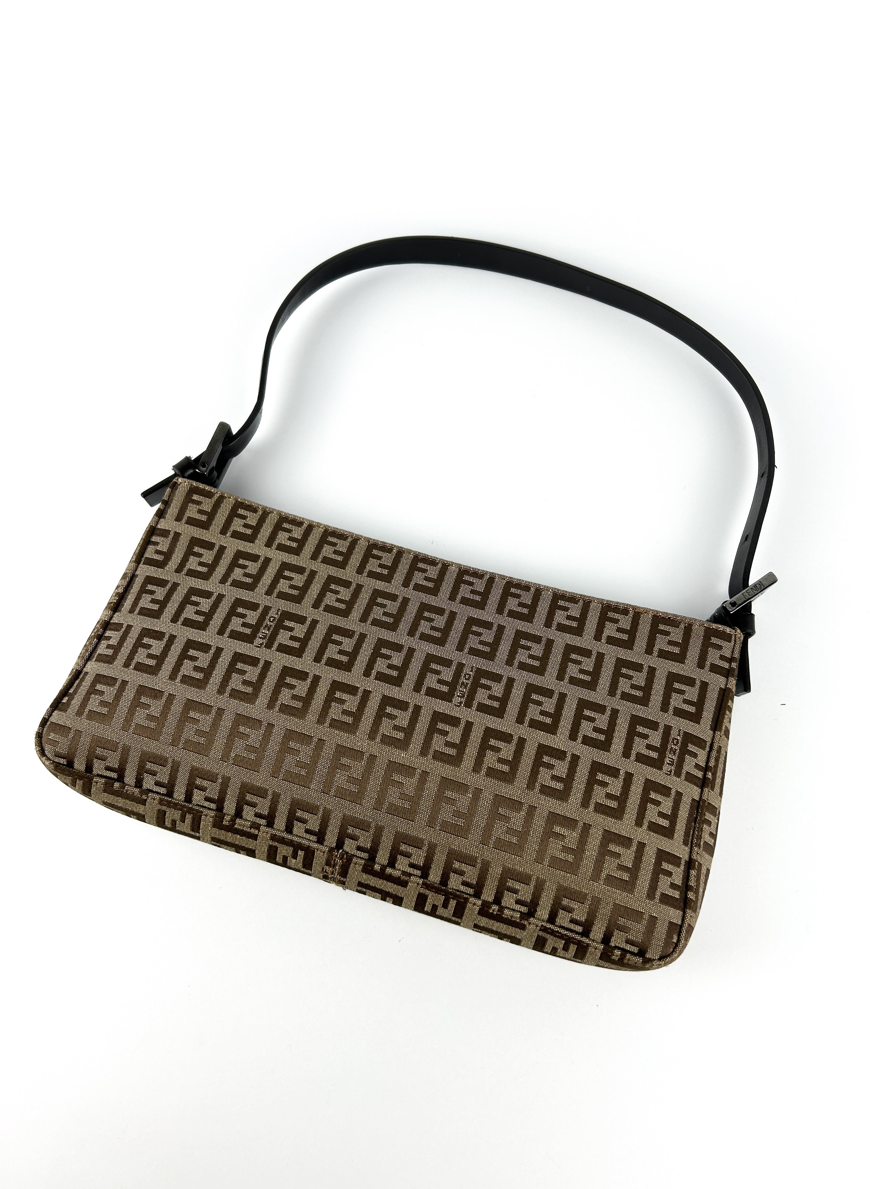 Vintage Fendi Zucca Shoulder Bag